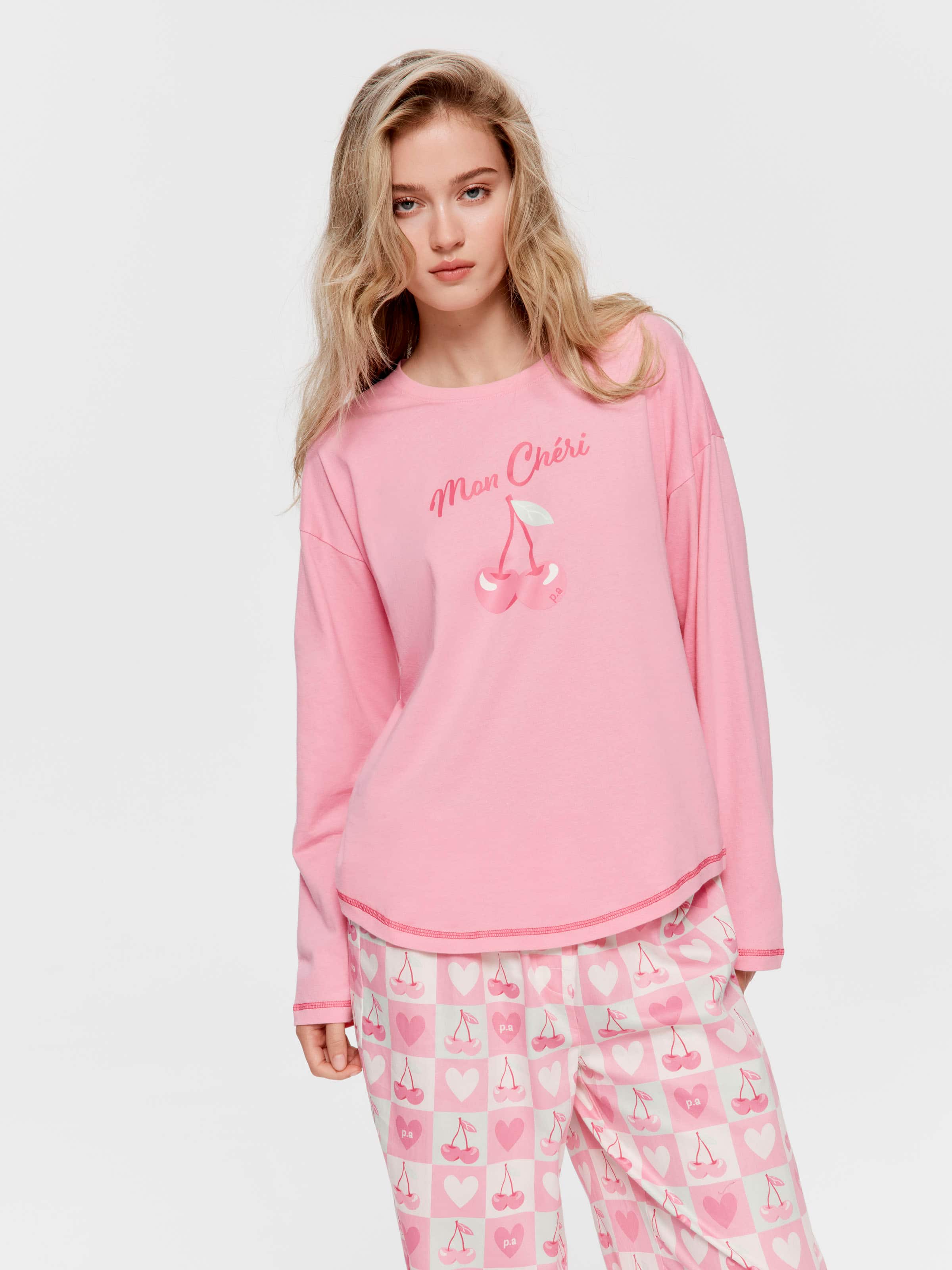 Mon Cheri 100% Cotton Oversized Long Sleeve Top