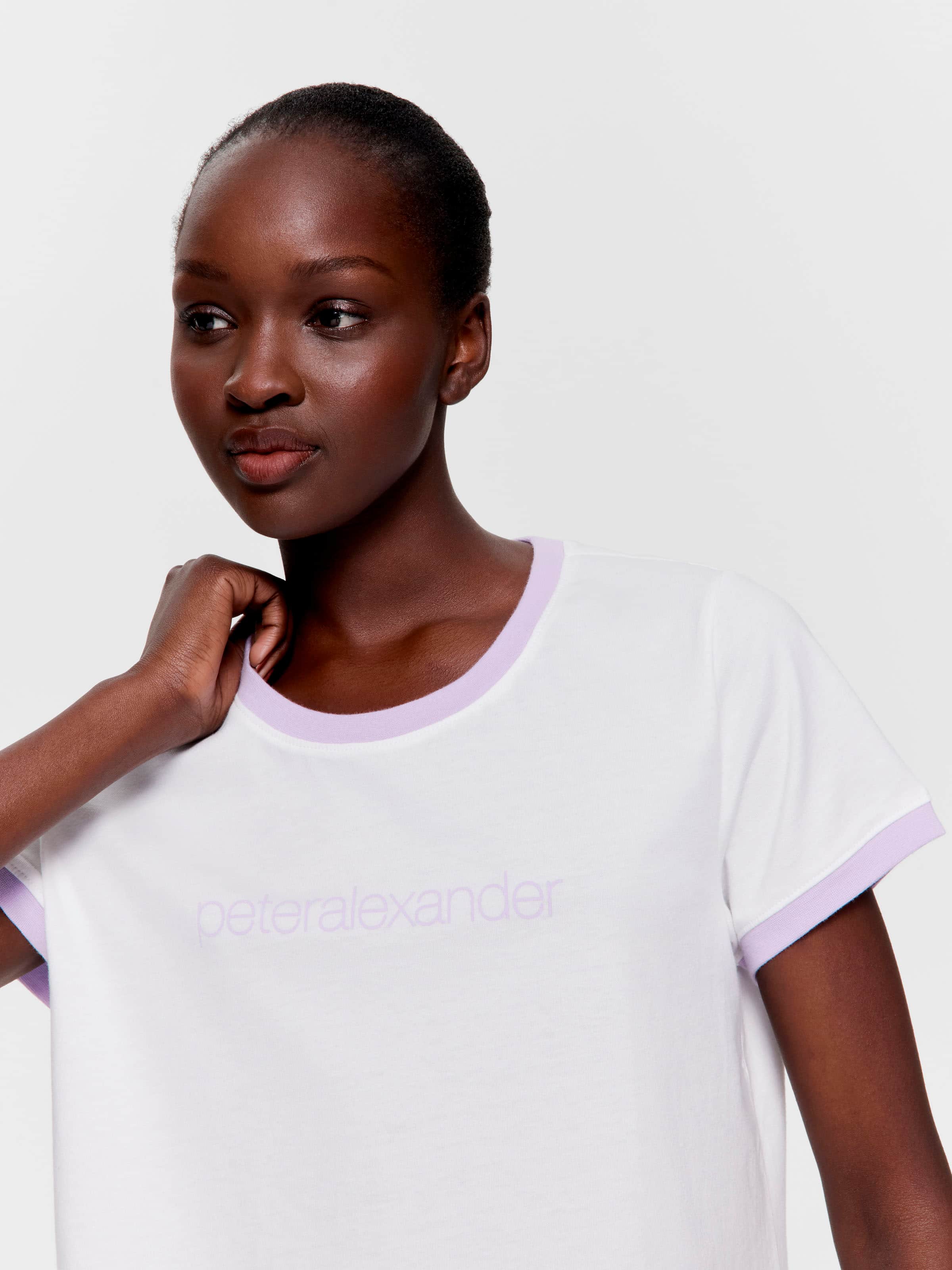 Peter Alexander 100% Cotton Cream Tee