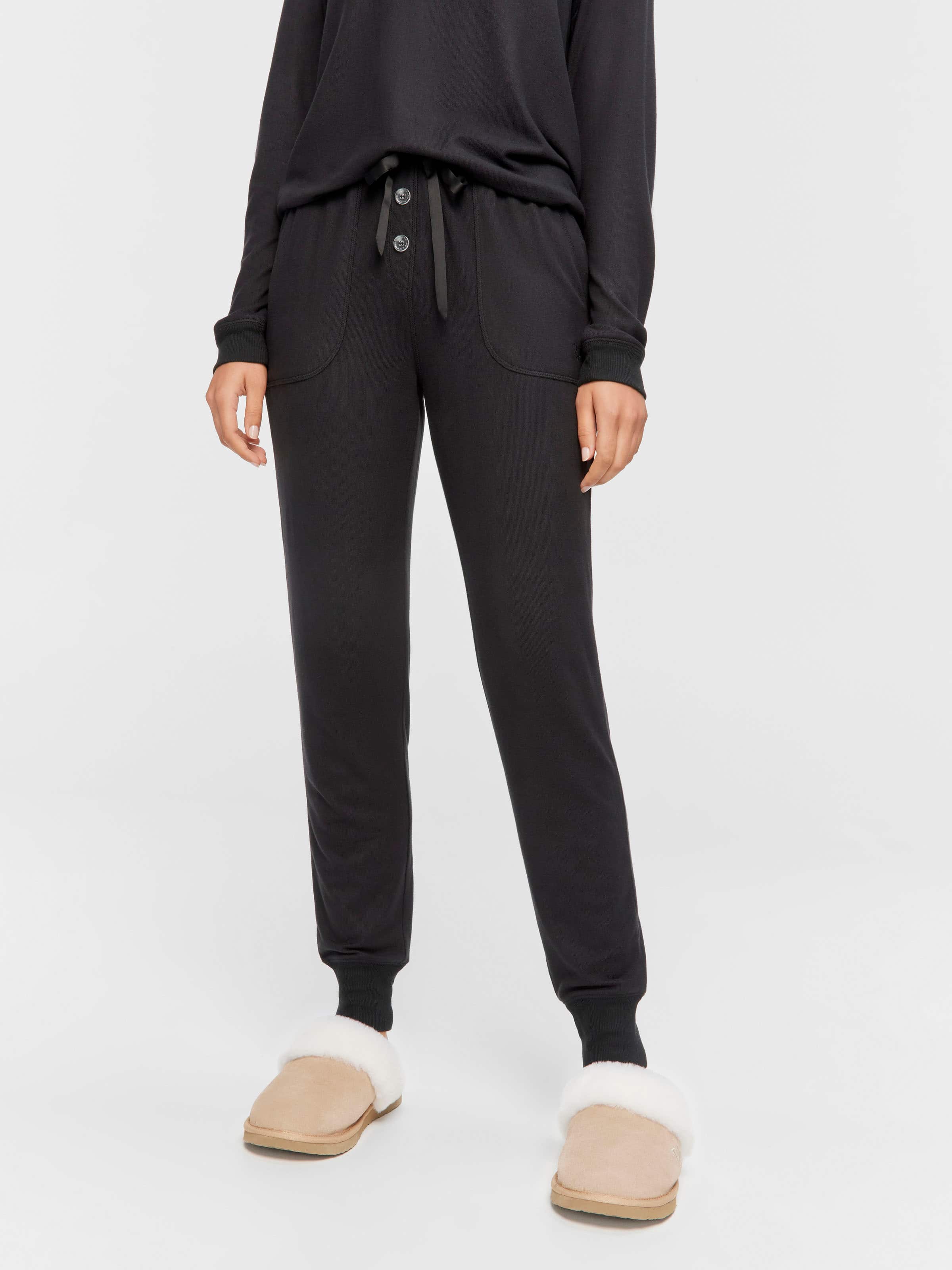 Most Popular Black Plush Easy Pj Pant