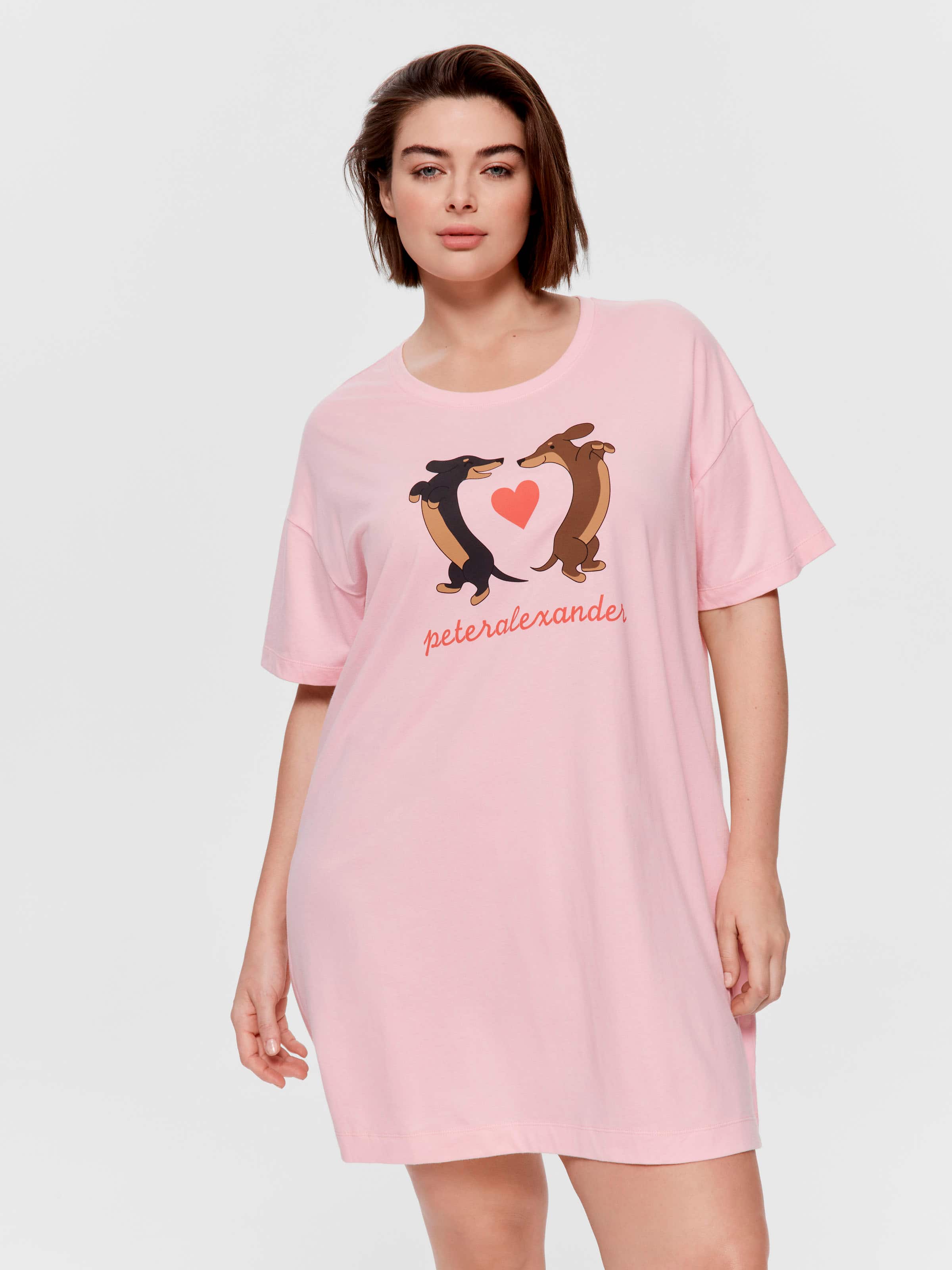 P.A. Plus Dachshund Love Slim Sleep Tee