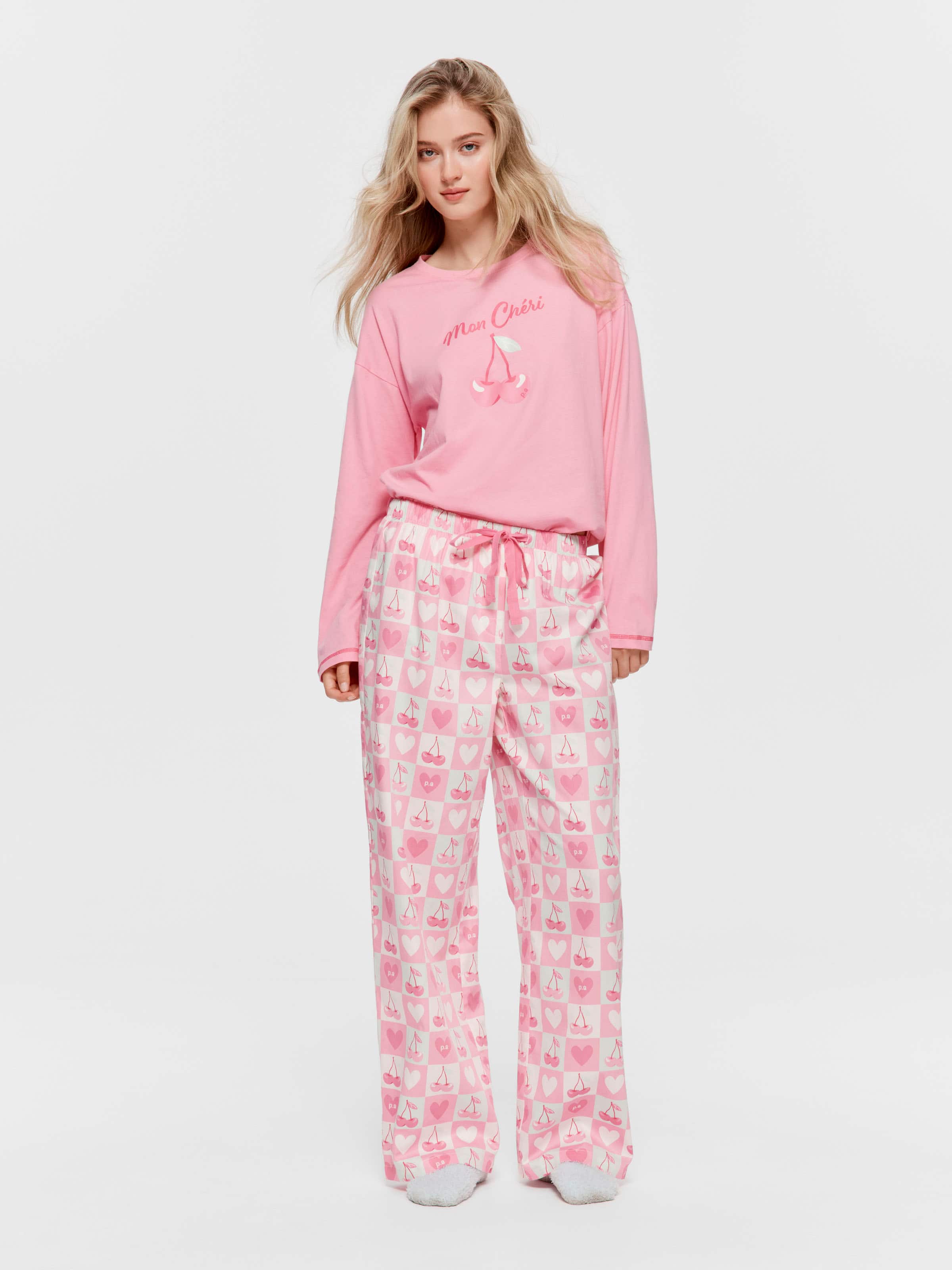 Cherry Heart 100% Cotton Classic Pj Pant