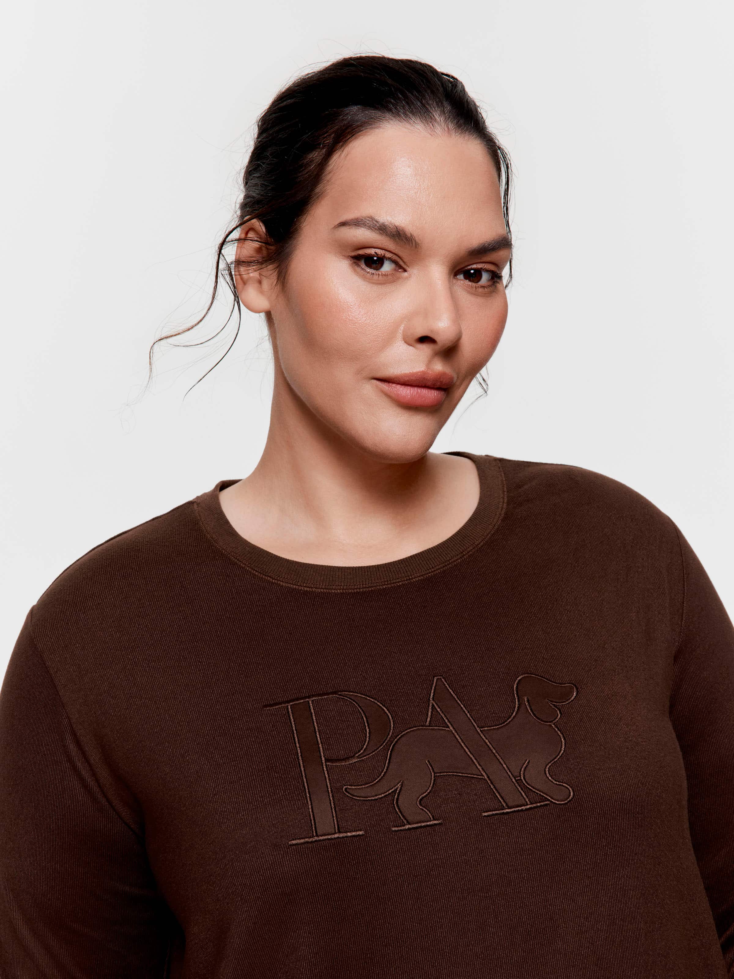 P.A. Plus Chocolate Logo Plush Sweater