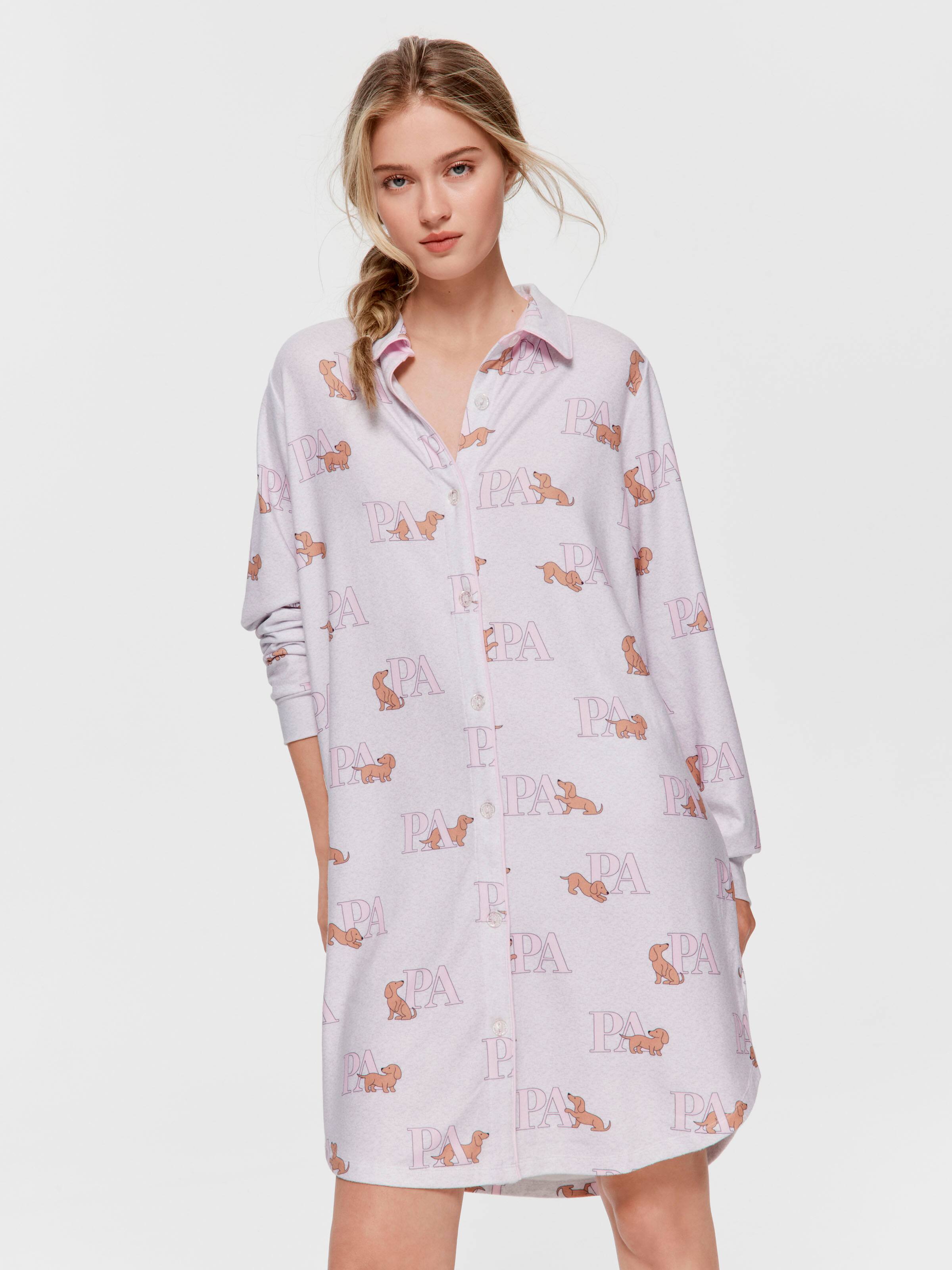 Penny Logo Plush Long Sleeve Nightshirt