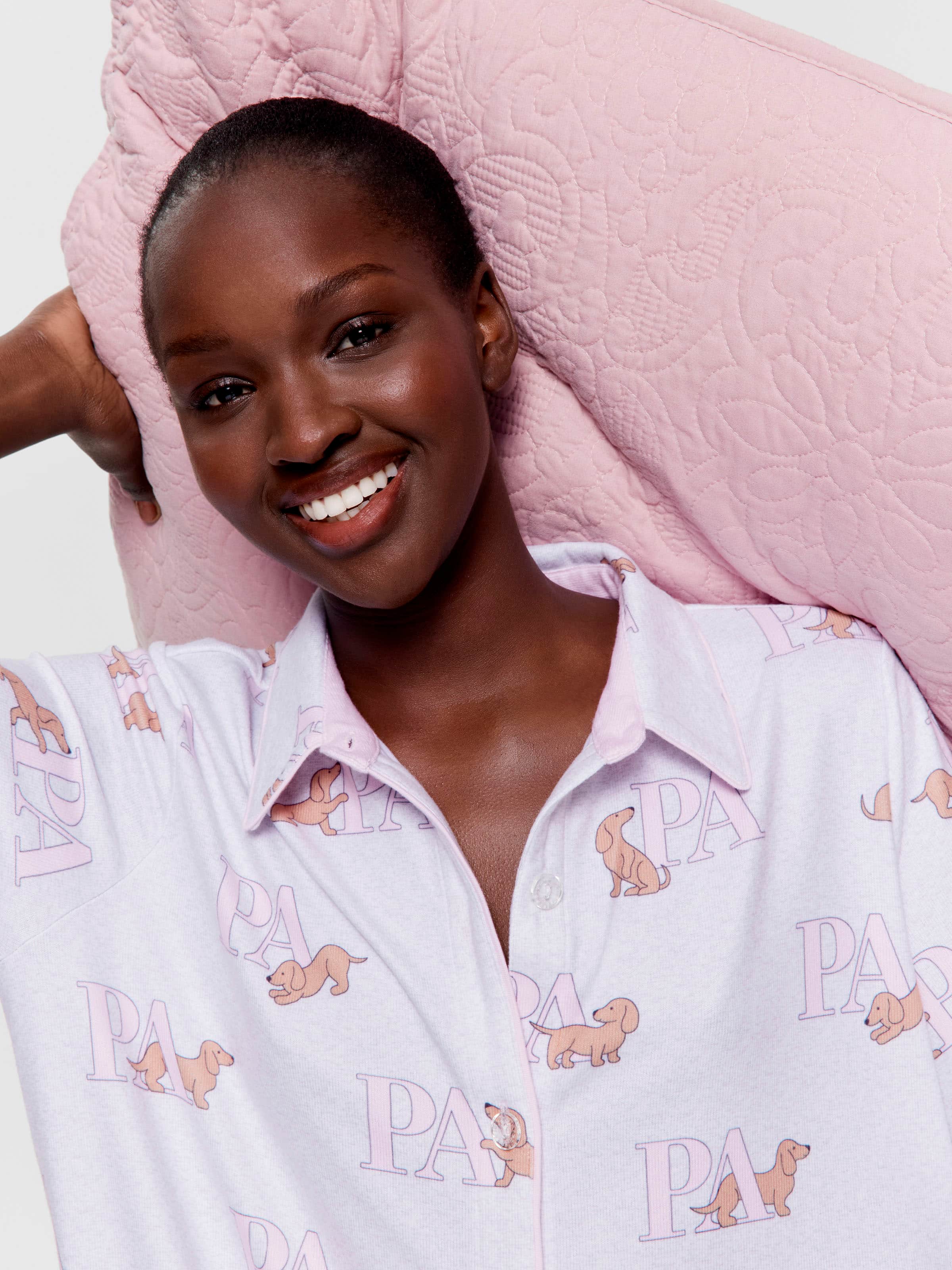 Penny Logo Plush Short Sleeve Nightshirt