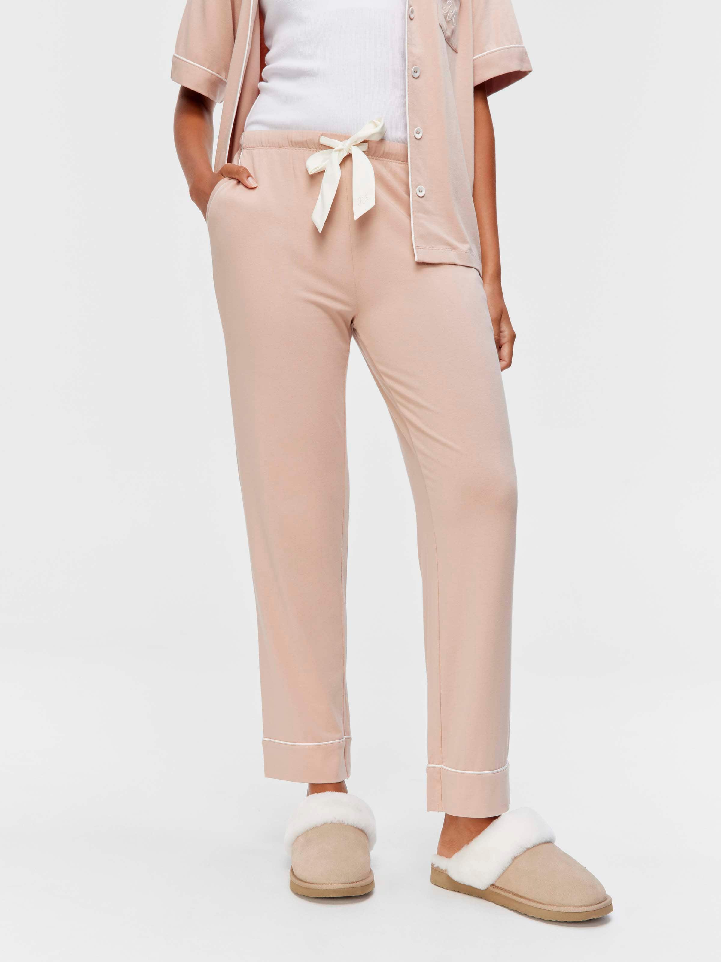 Caramel Bamboo Jersey Tapered Pj Pant