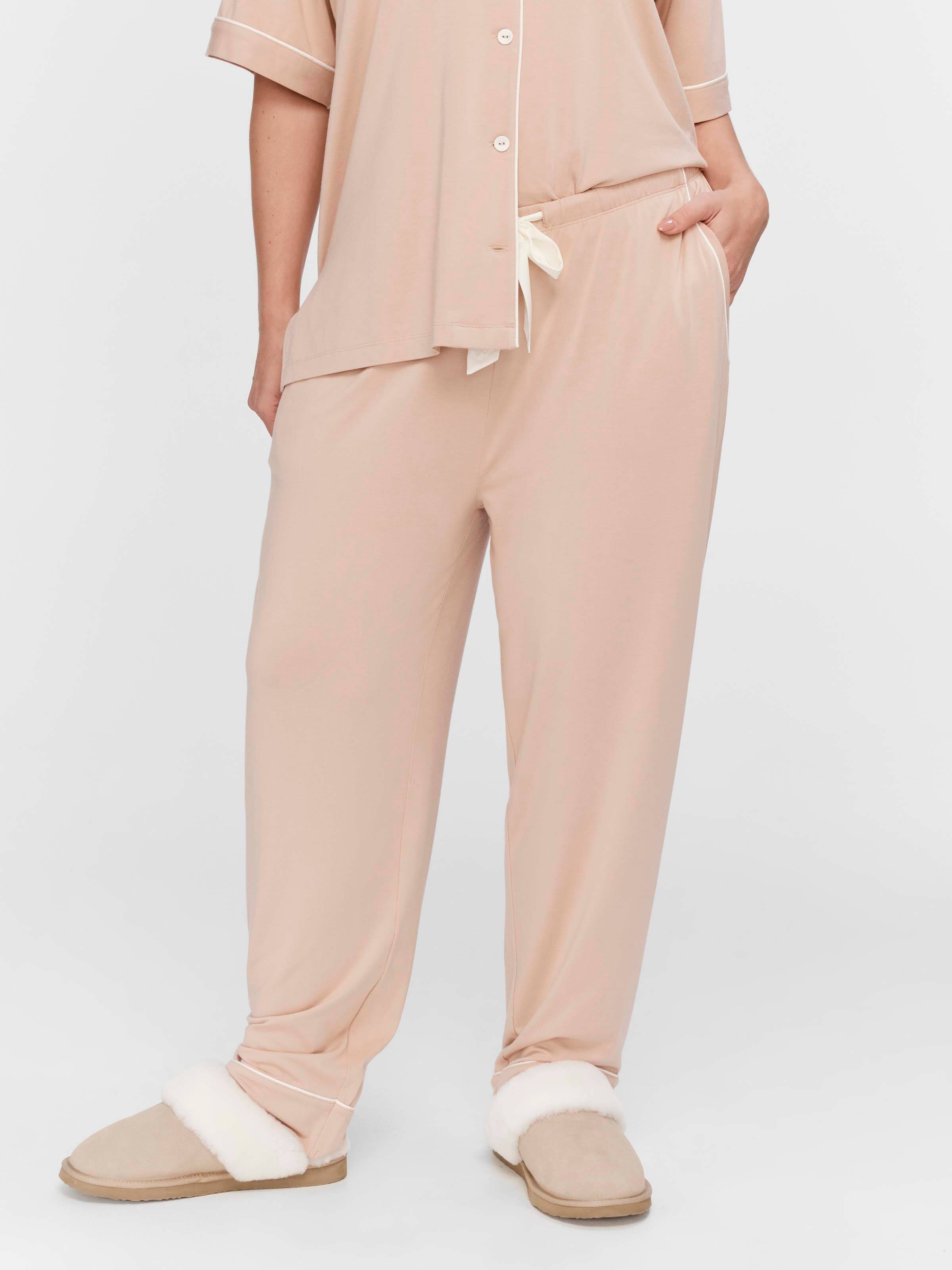 P.A. Plus Caramel Bamboo Jersey Tapered Pj Pant