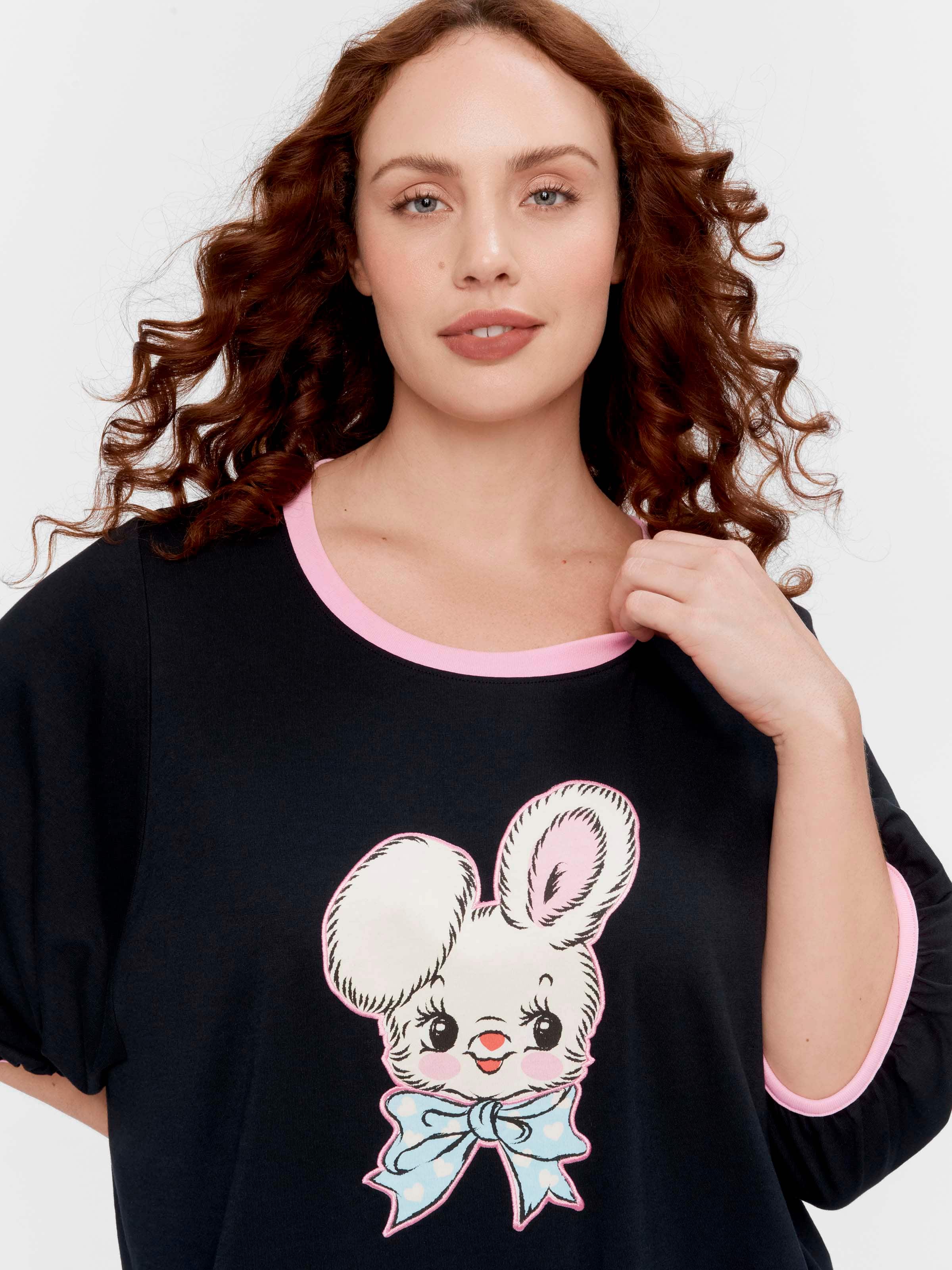 P.A. Plus Vintage Bunnies Oversized Tee