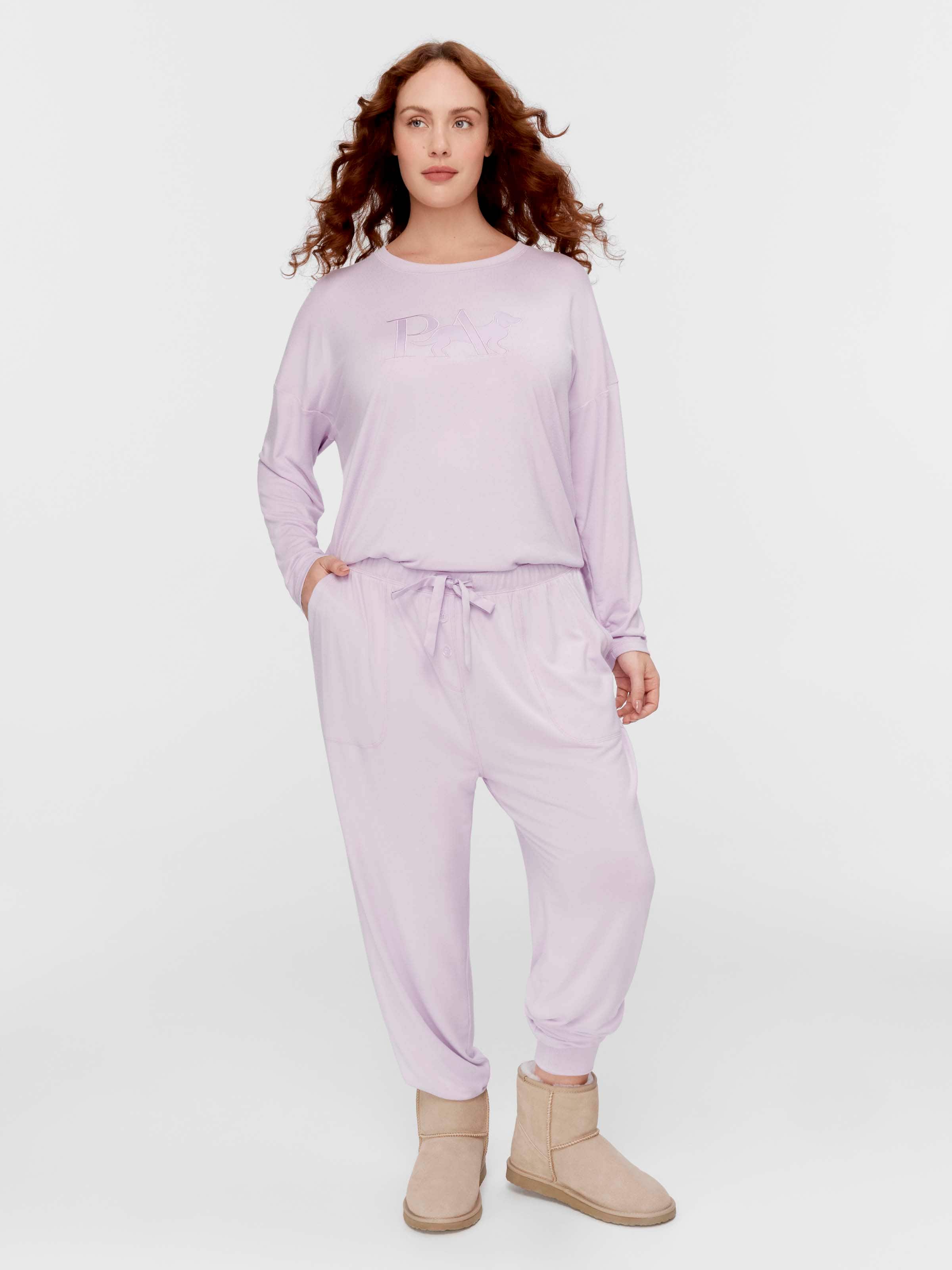 P.A. Plus Lilac Plush Easy Pj Pant
