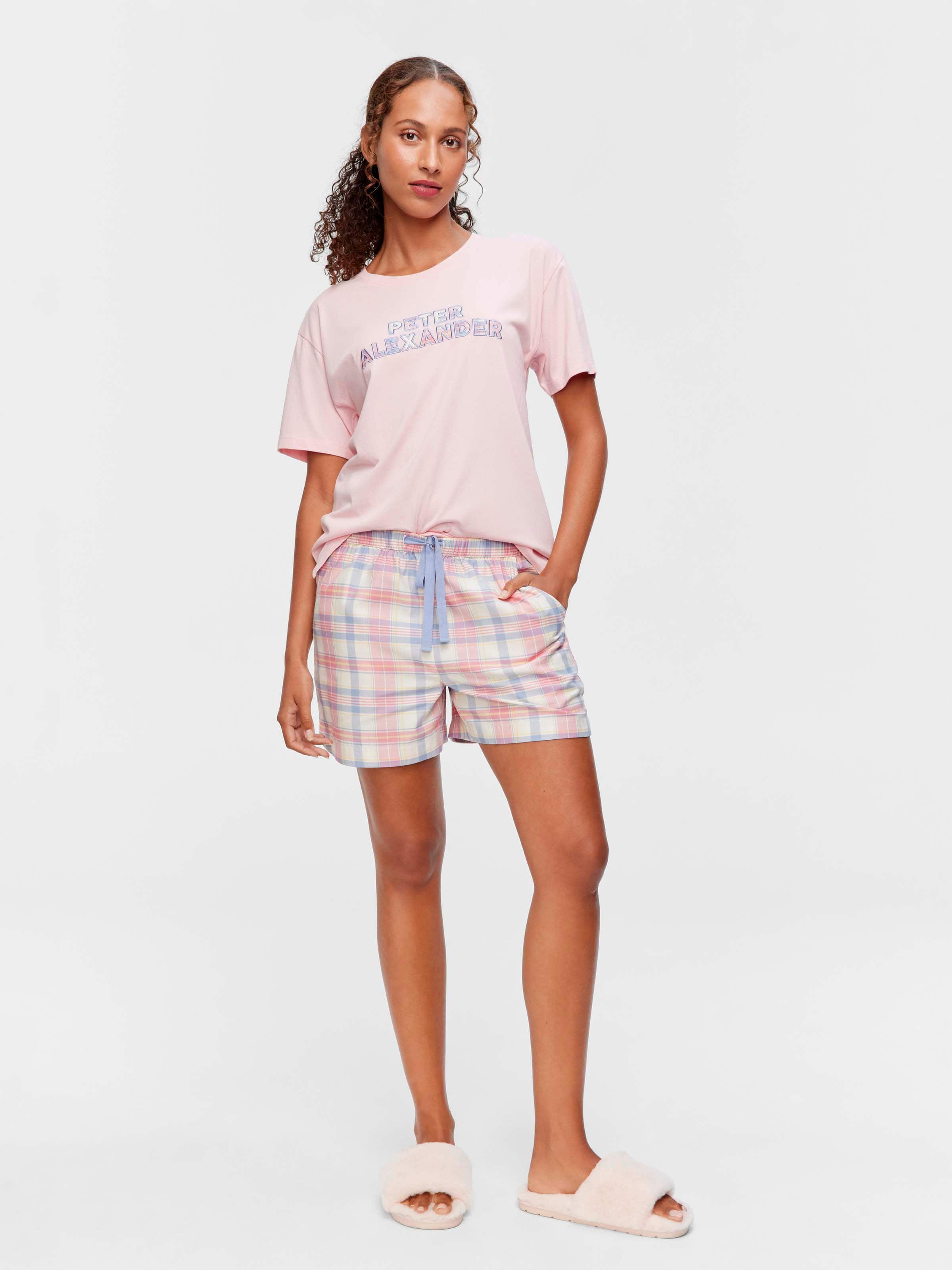 Pastel Check 100% Cotton Gerri Short