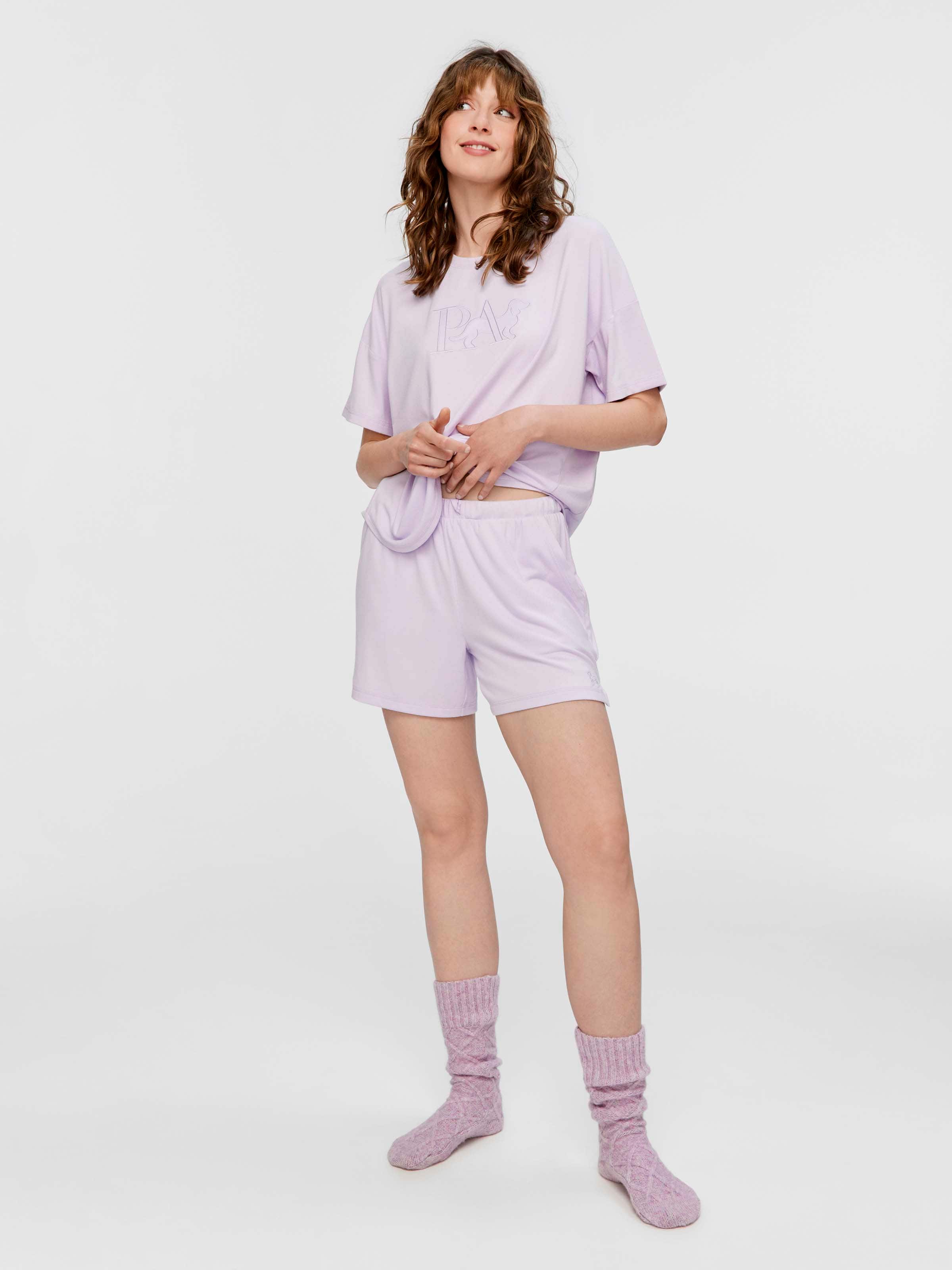 Lilac Logo Plush Tee