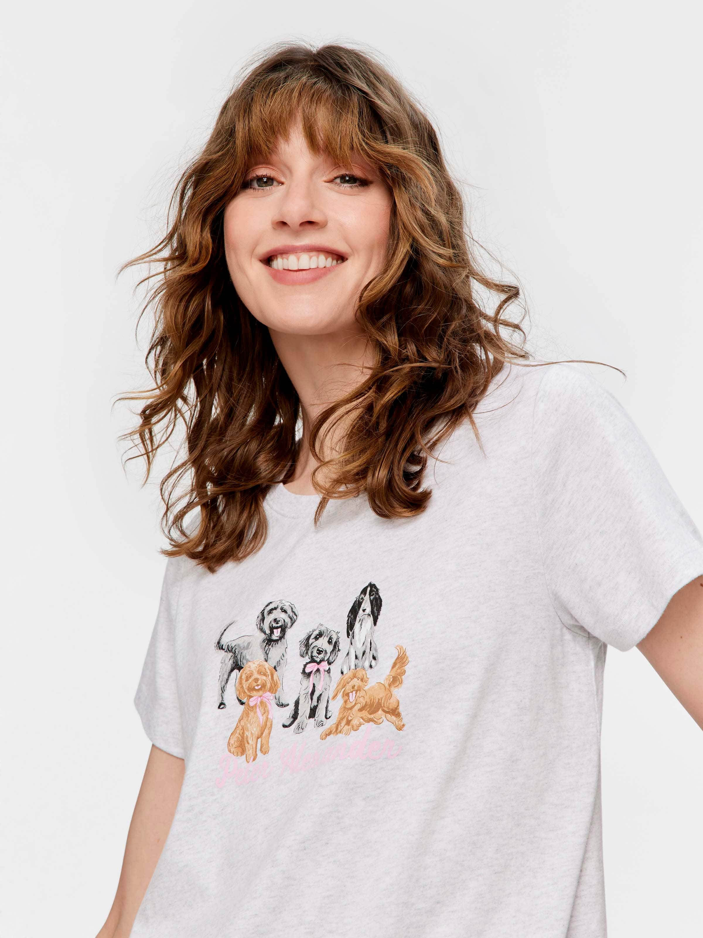 All The Dogs 100% Cotton Boyfriend Tee
