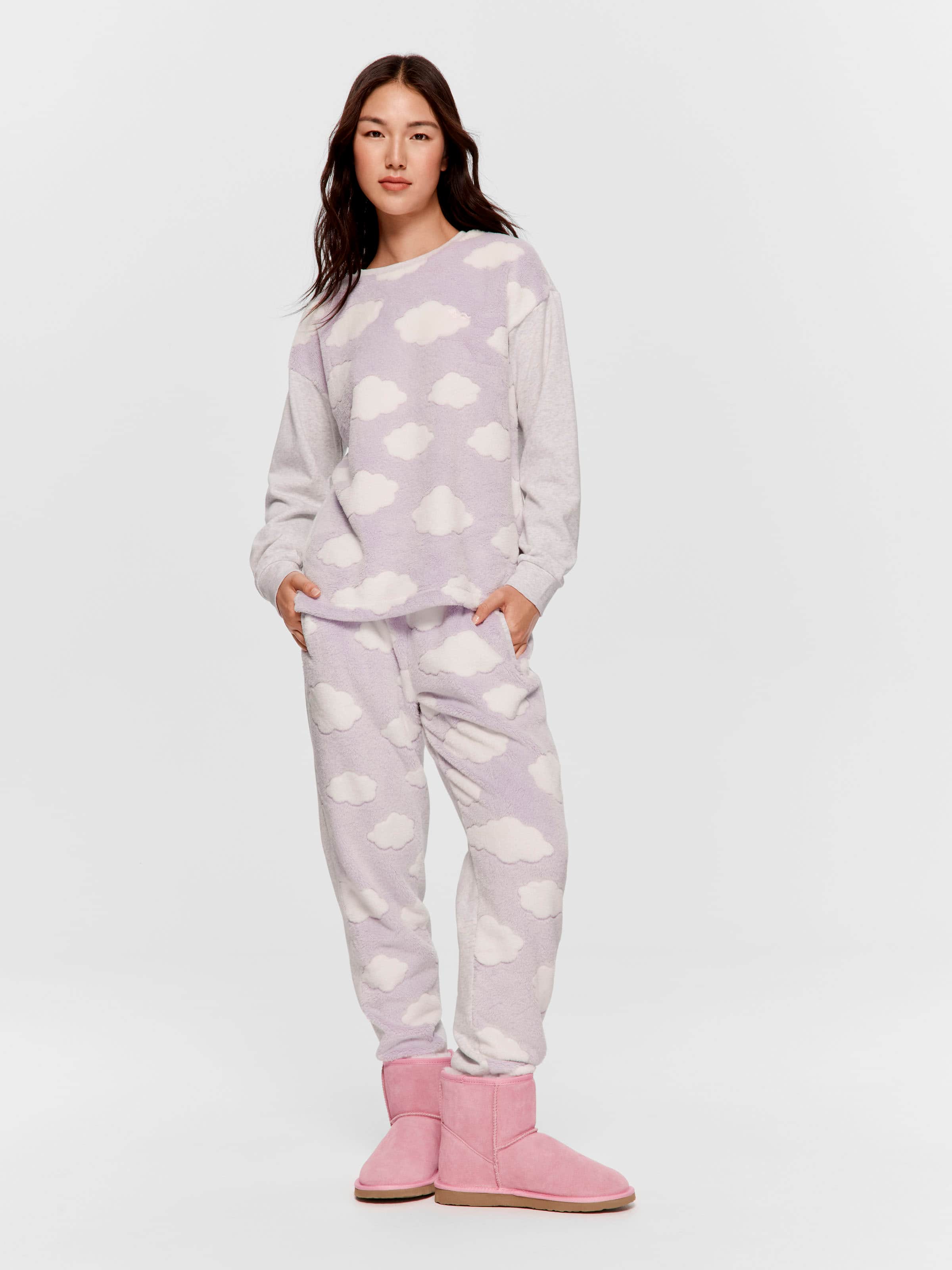 Lilac Cloud Cuddle Fleece Sweater