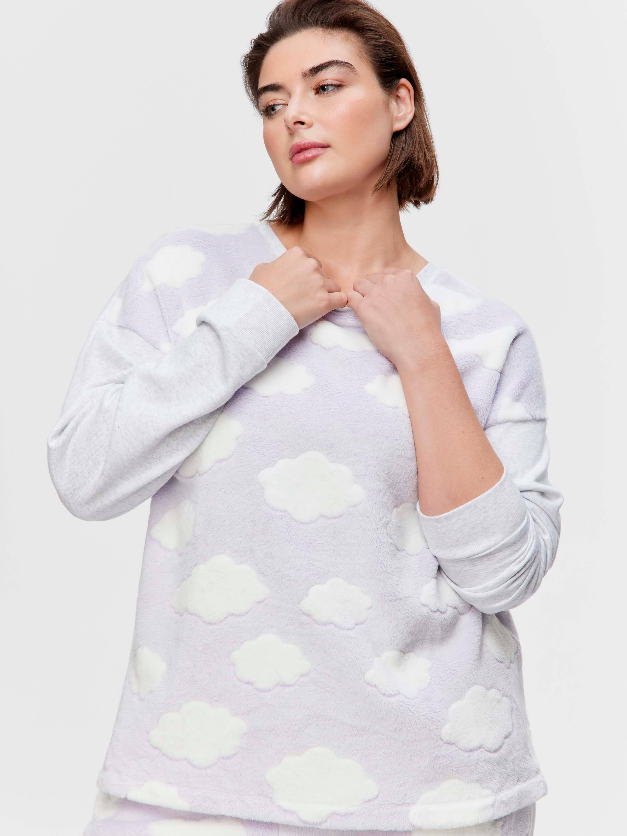 P.A. Plus Lilac Cloud Cuddle Fleece Sweater