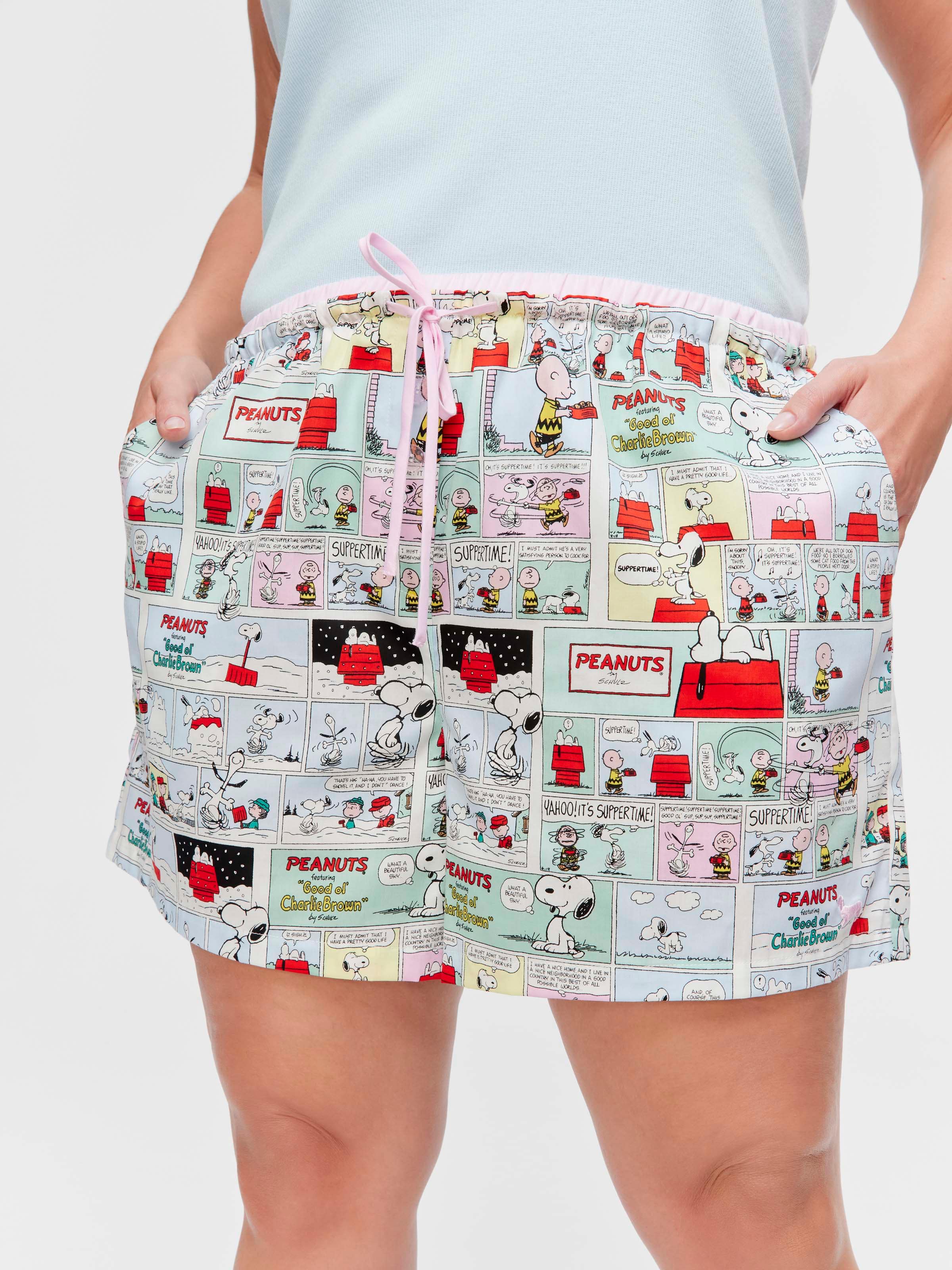 P.A. Plus Snoopy 100% Cotton Mid Boxer Short