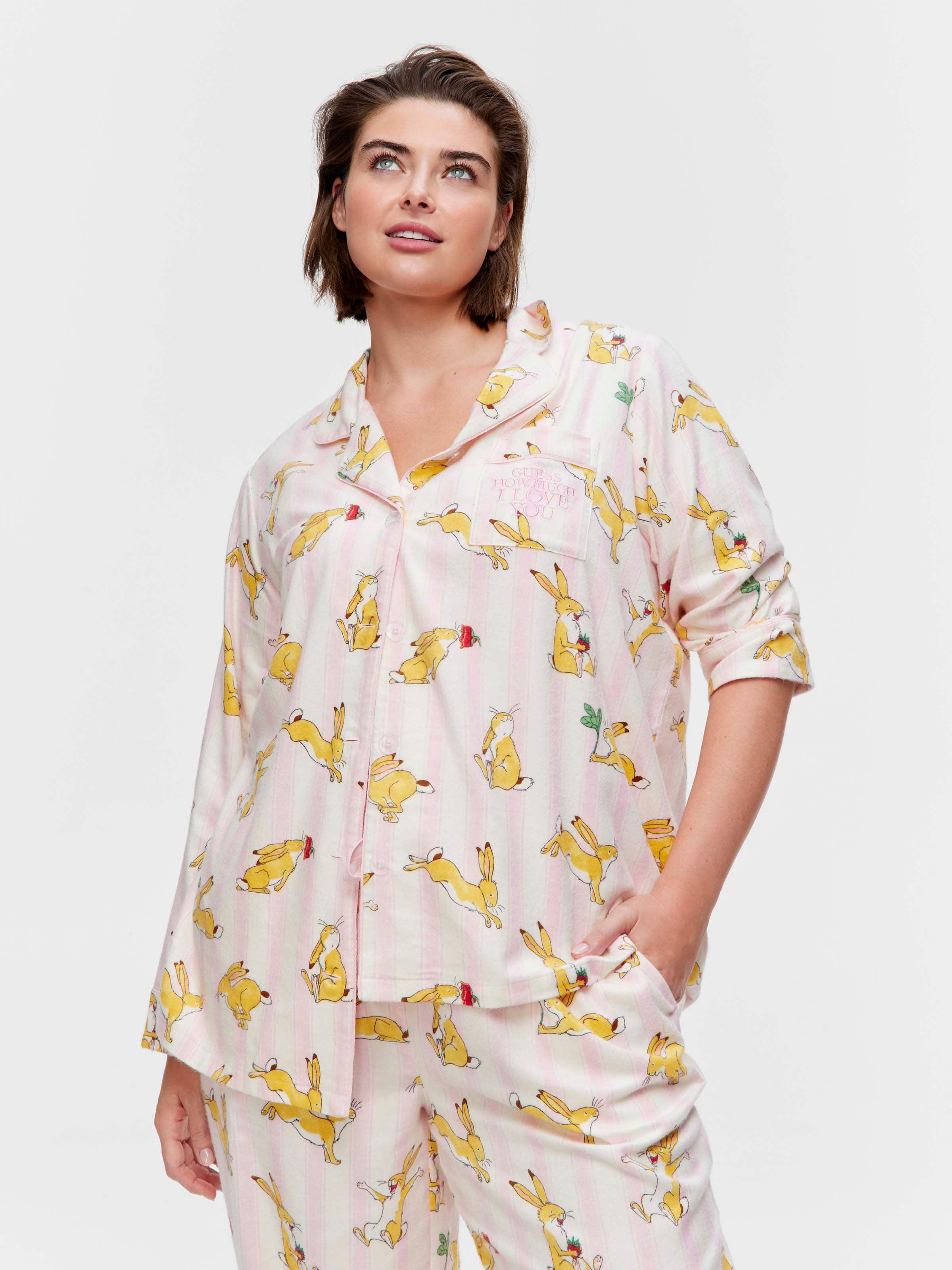 P.A. Plus Guess How Much I Love You Bamboo Flannelette Classic Pj Set