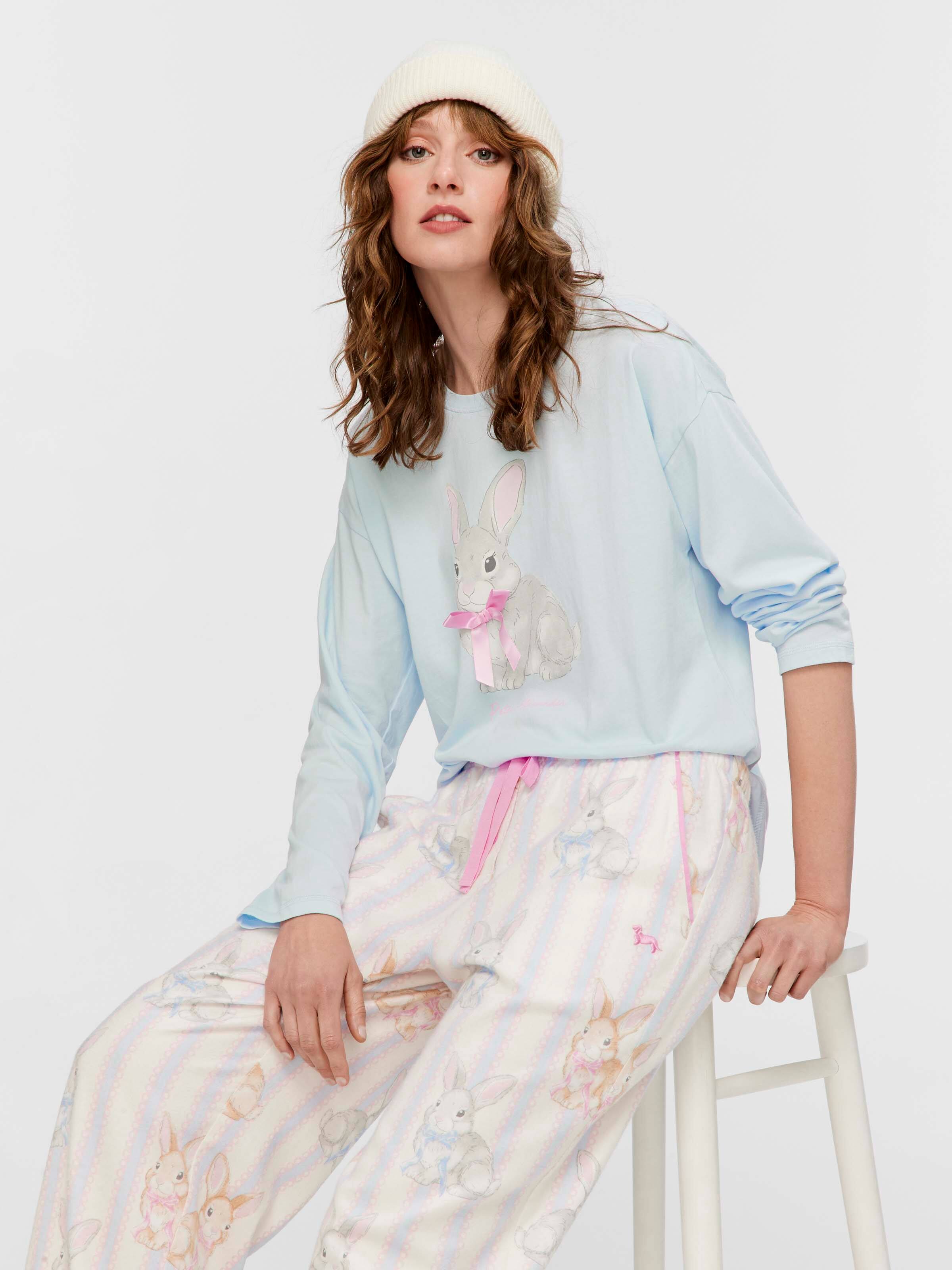 Bow Bunny Bamboo Flannelette Classic Pj Pant