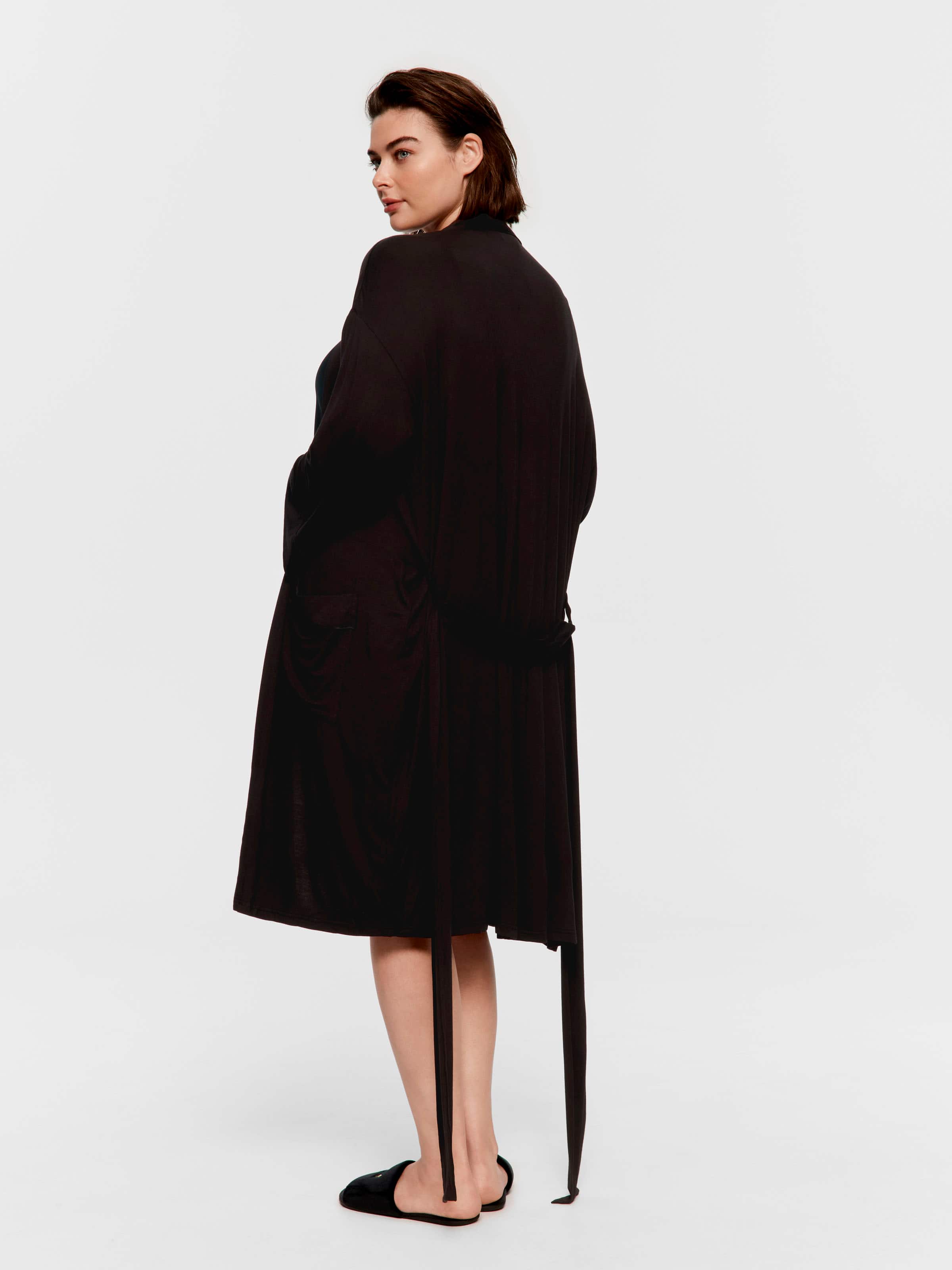 P.A. Plus Black Bamboo Gown