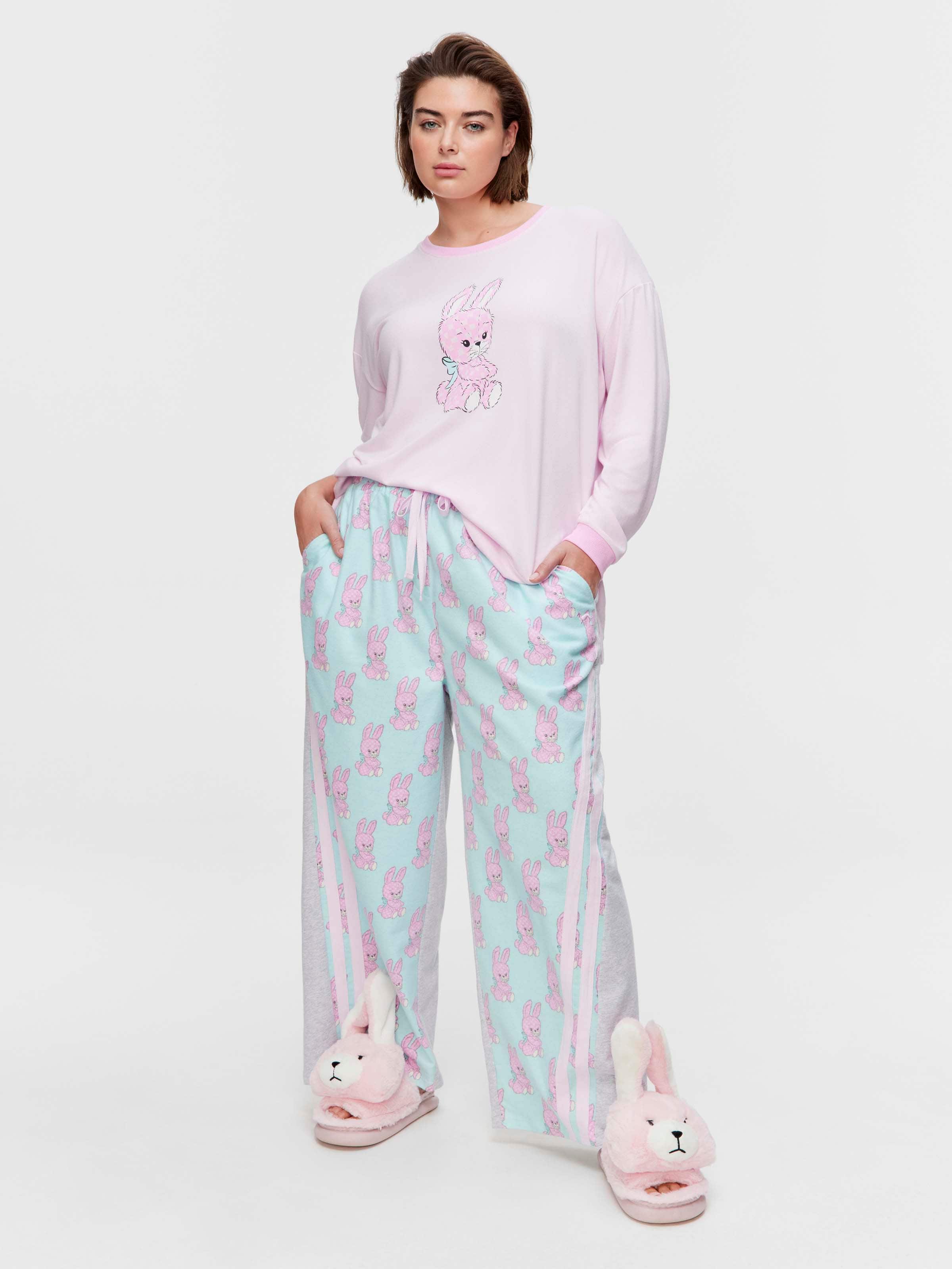 P.A. Plus Bunny 100% Cotton Fashion Pj Pant