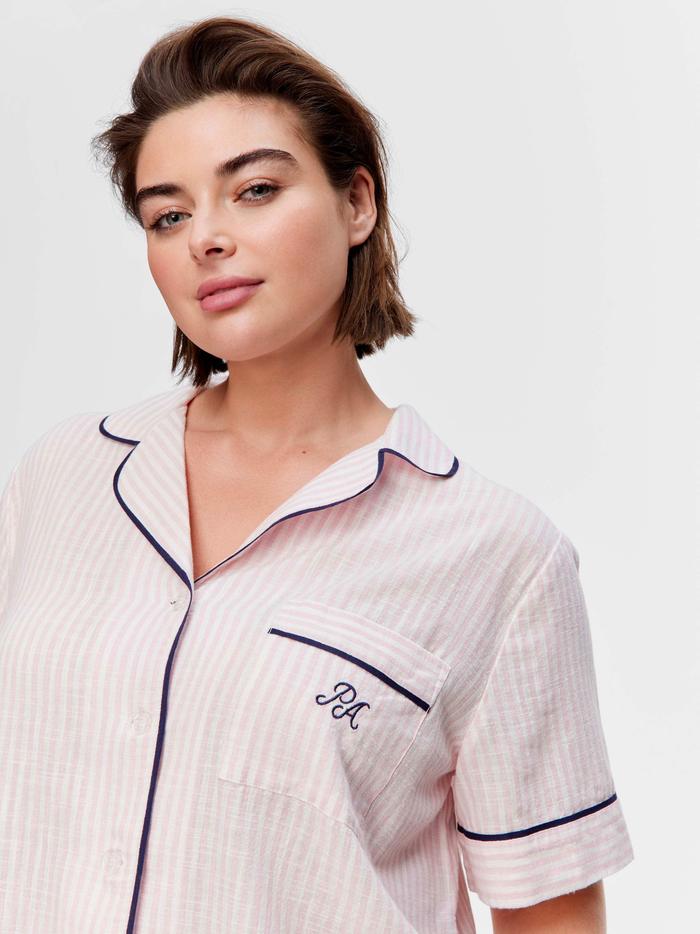 P.A. Plus Pink Stripe 100% Cotton Shirt