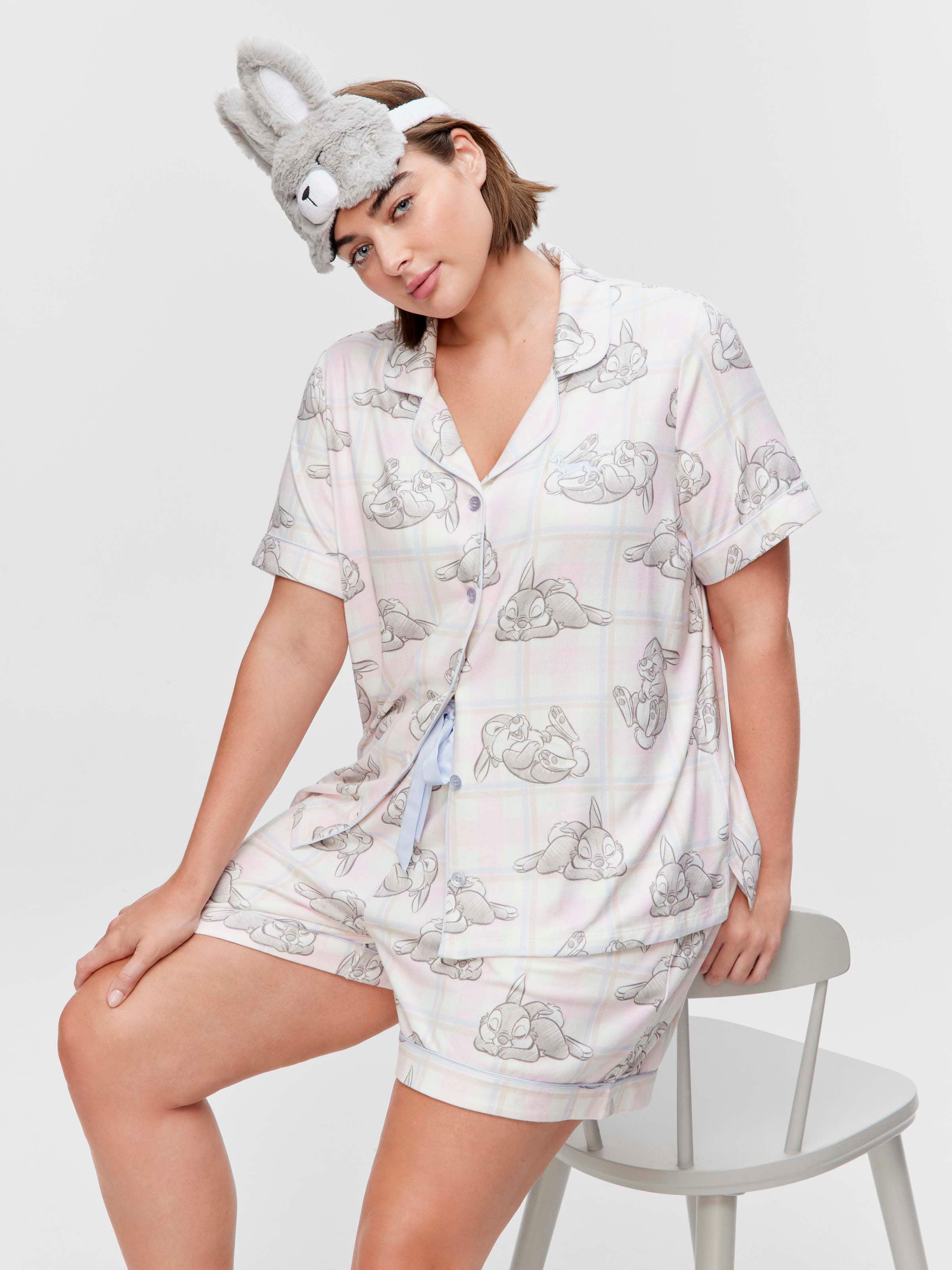 P.A. Plus Thumper Plush Shortie Pj Set