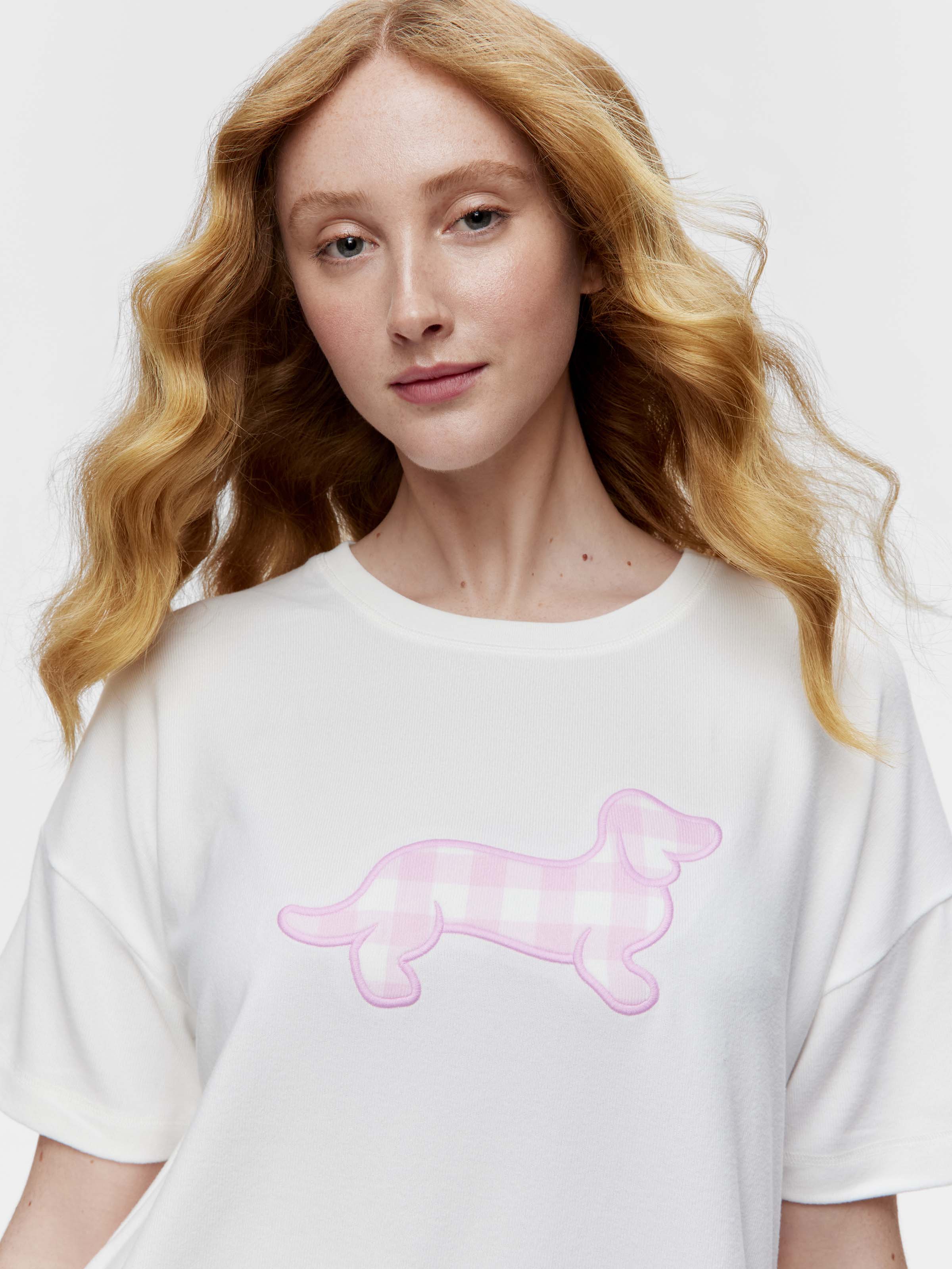 Plush Pink Gingham Tshirt