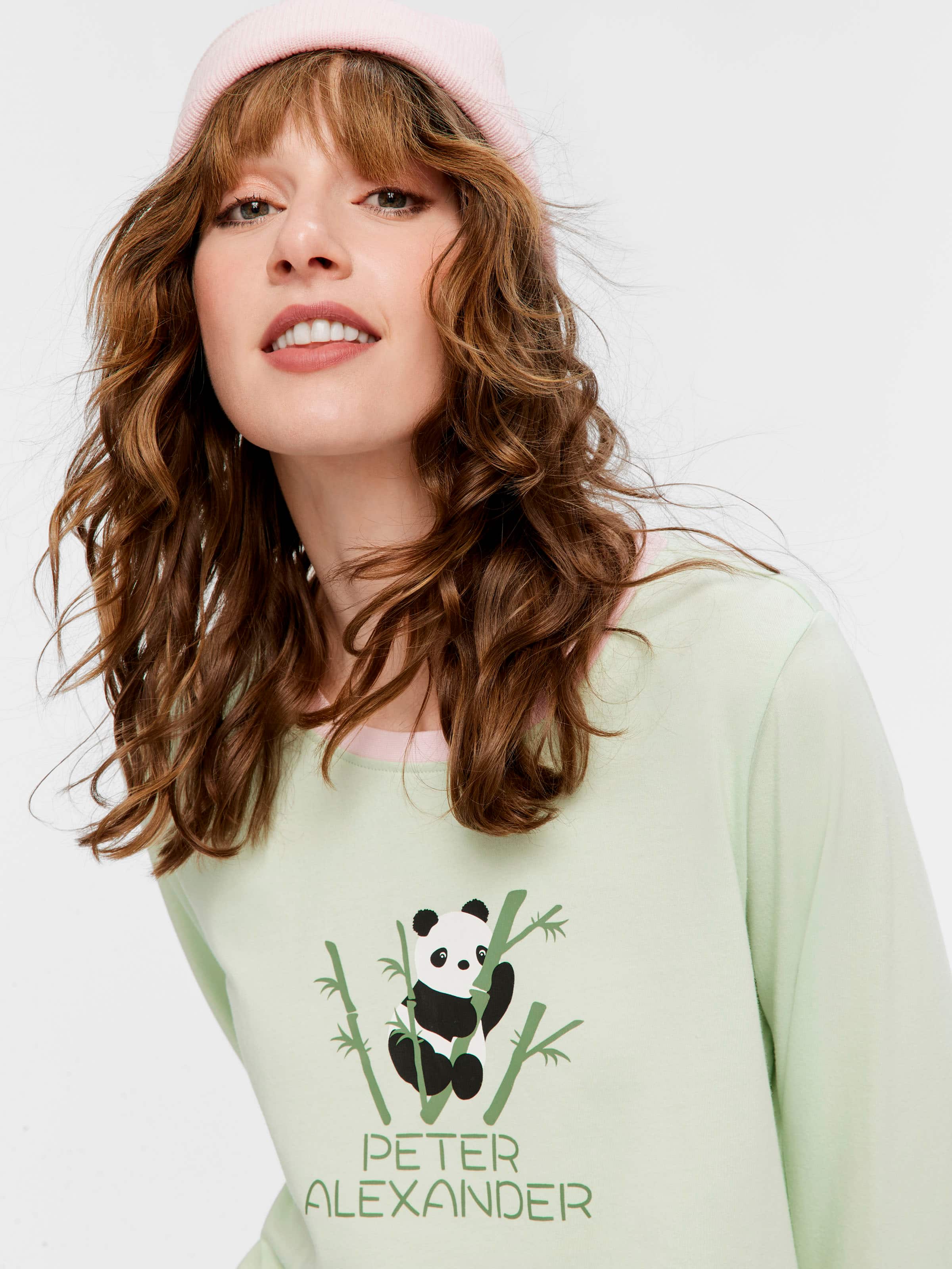 Panda 100% Cotton Long Sleeve Top