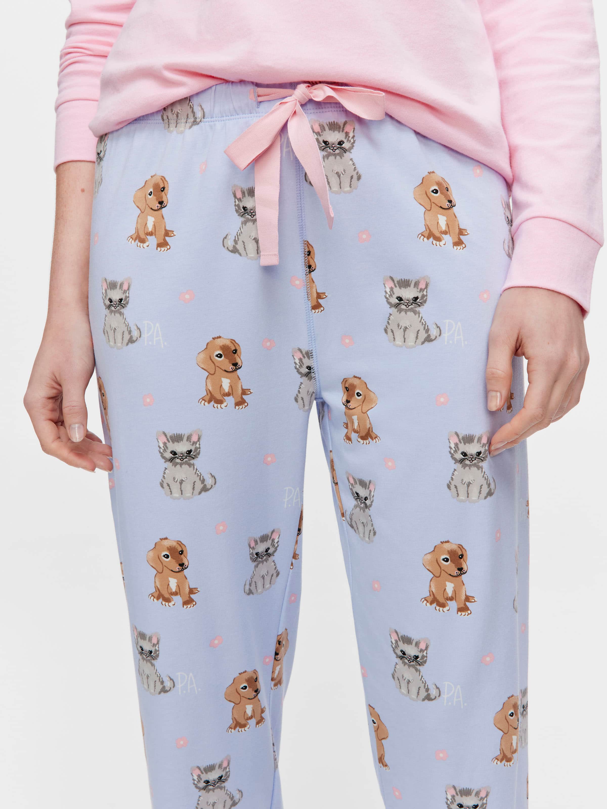 Kitty And Pup Easy Pj Pant