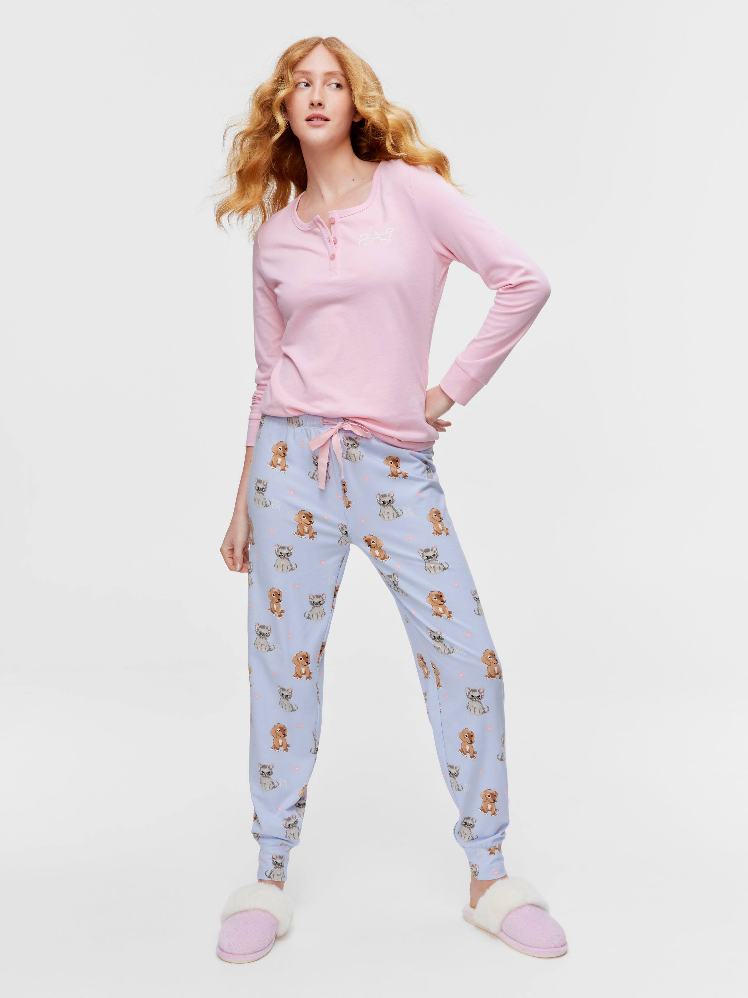 Kitty And Pup Easy Pj Pant