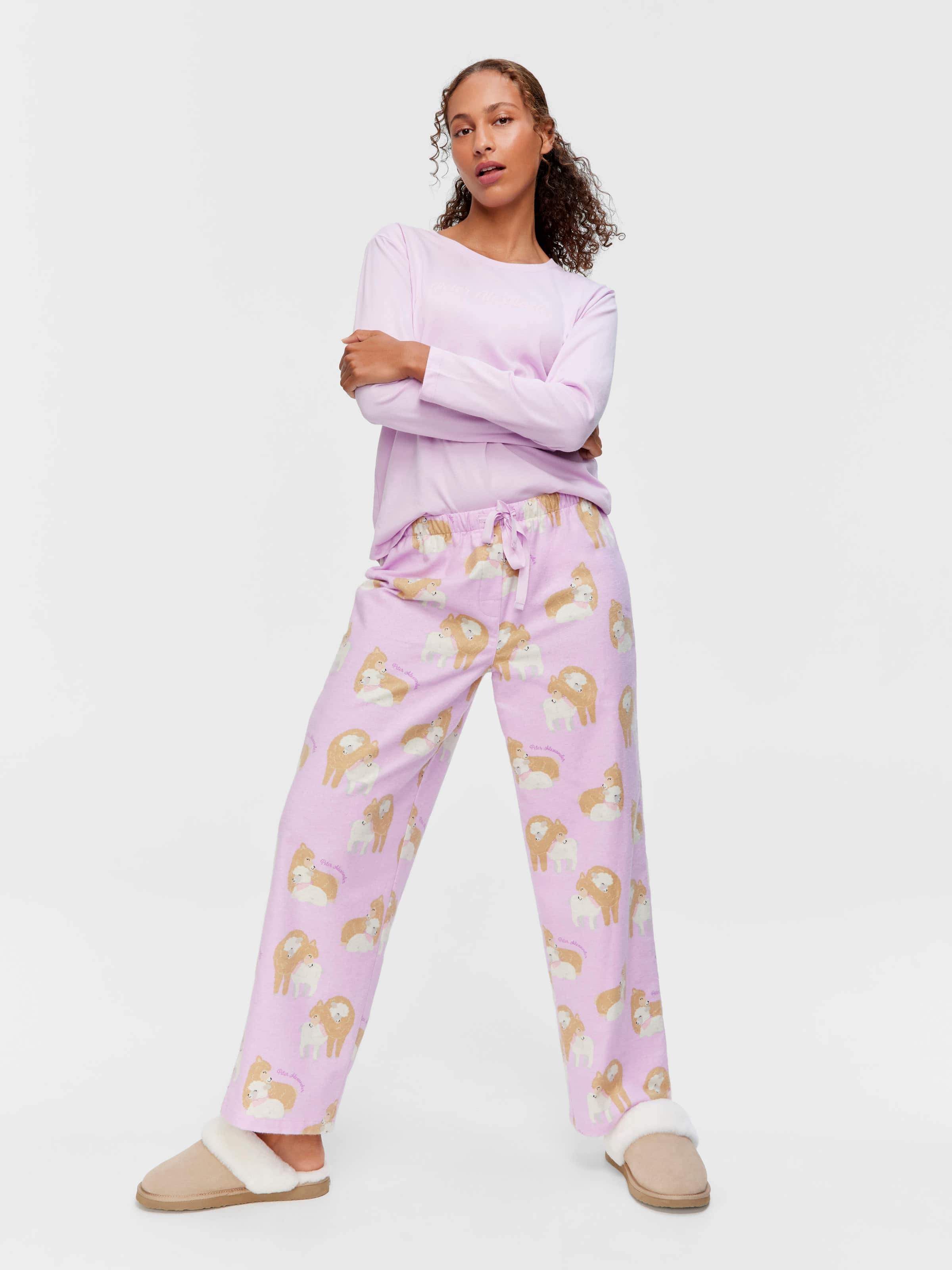 Llama & Lamb 100% Cotton Flannelette Classic Pj Pant