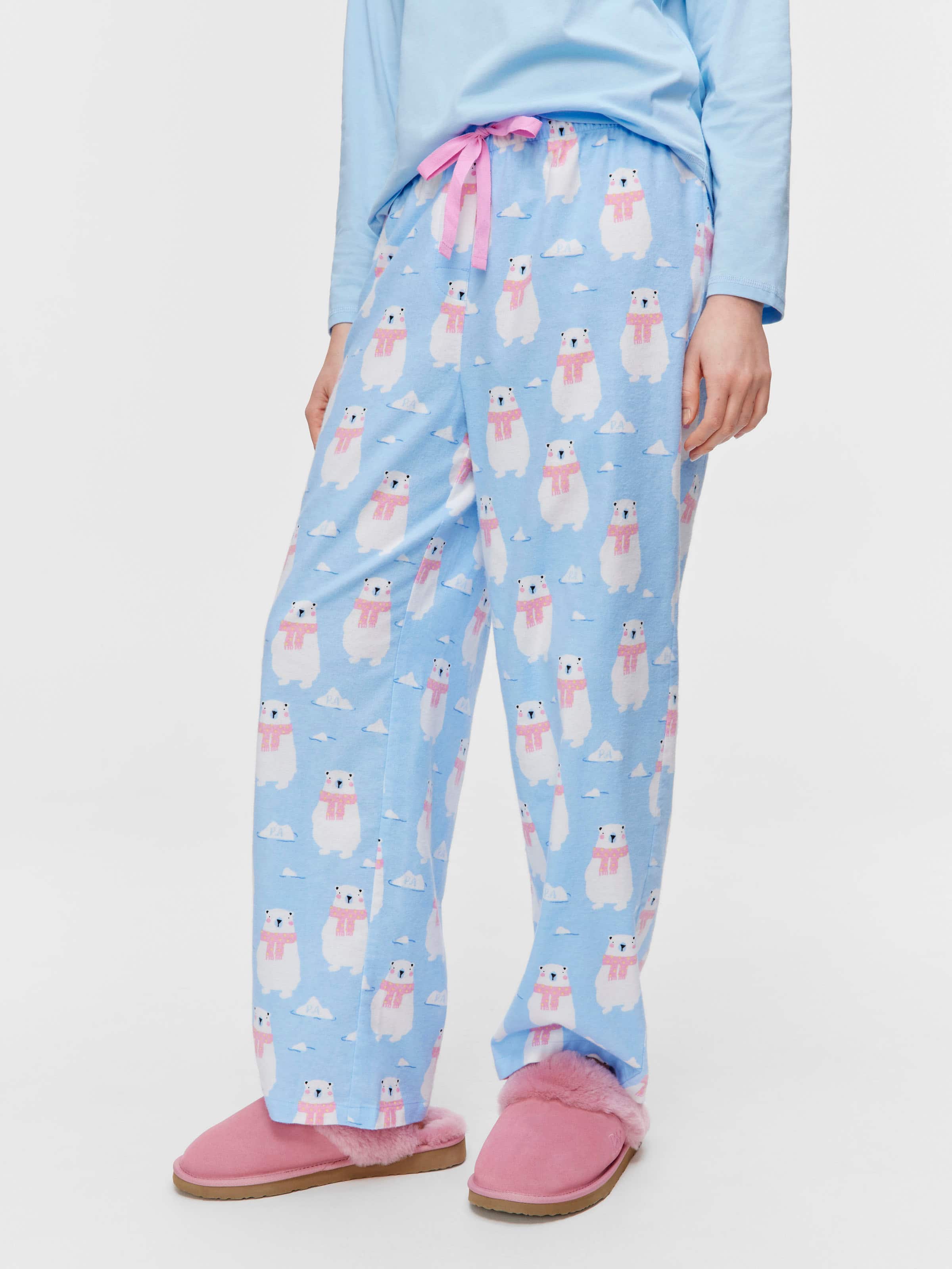 Polar Bear 100% Cotton Flannelette Classic Pj Pant