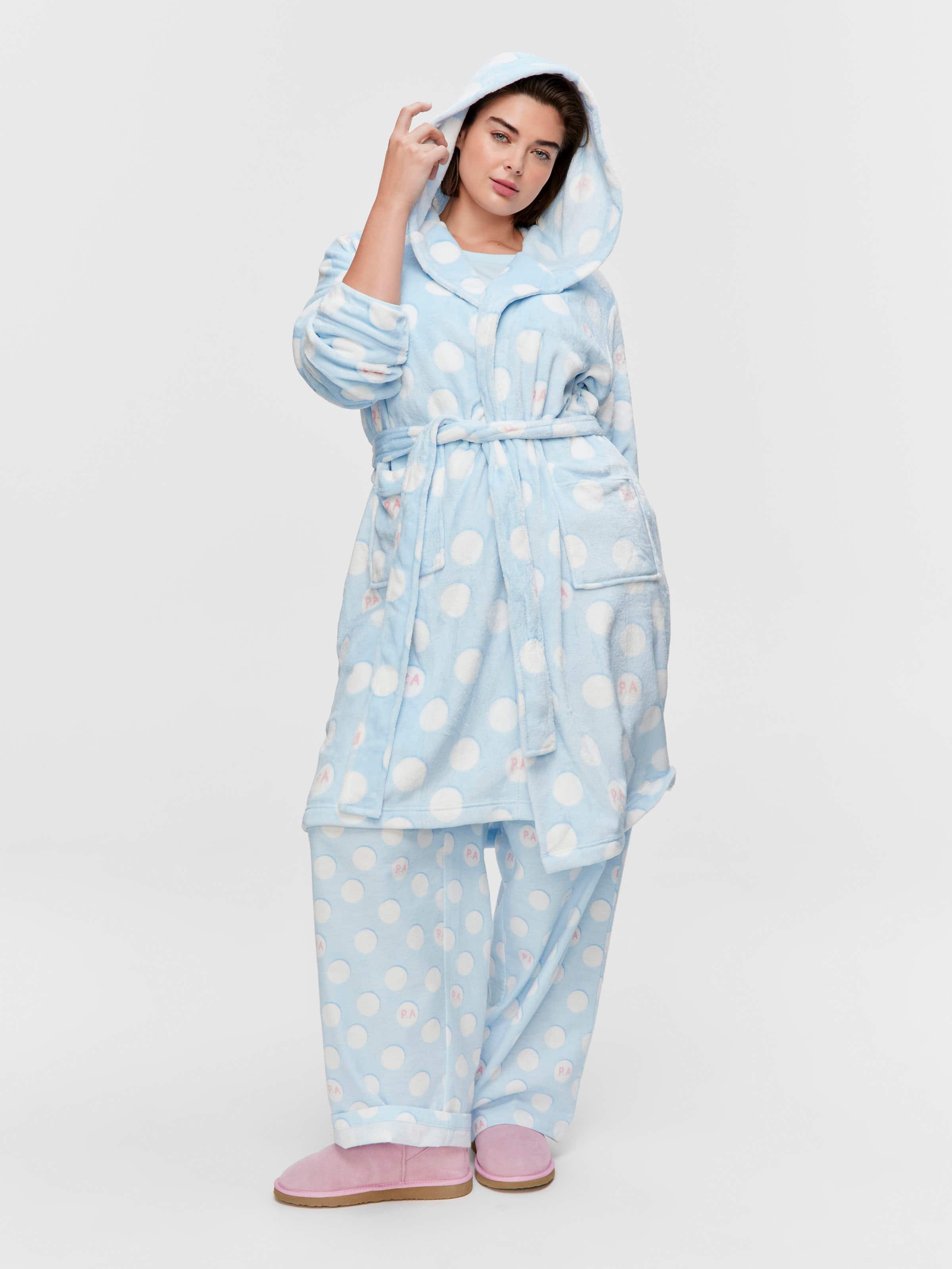 P.A. Plus Blue Spot Hooded Gown