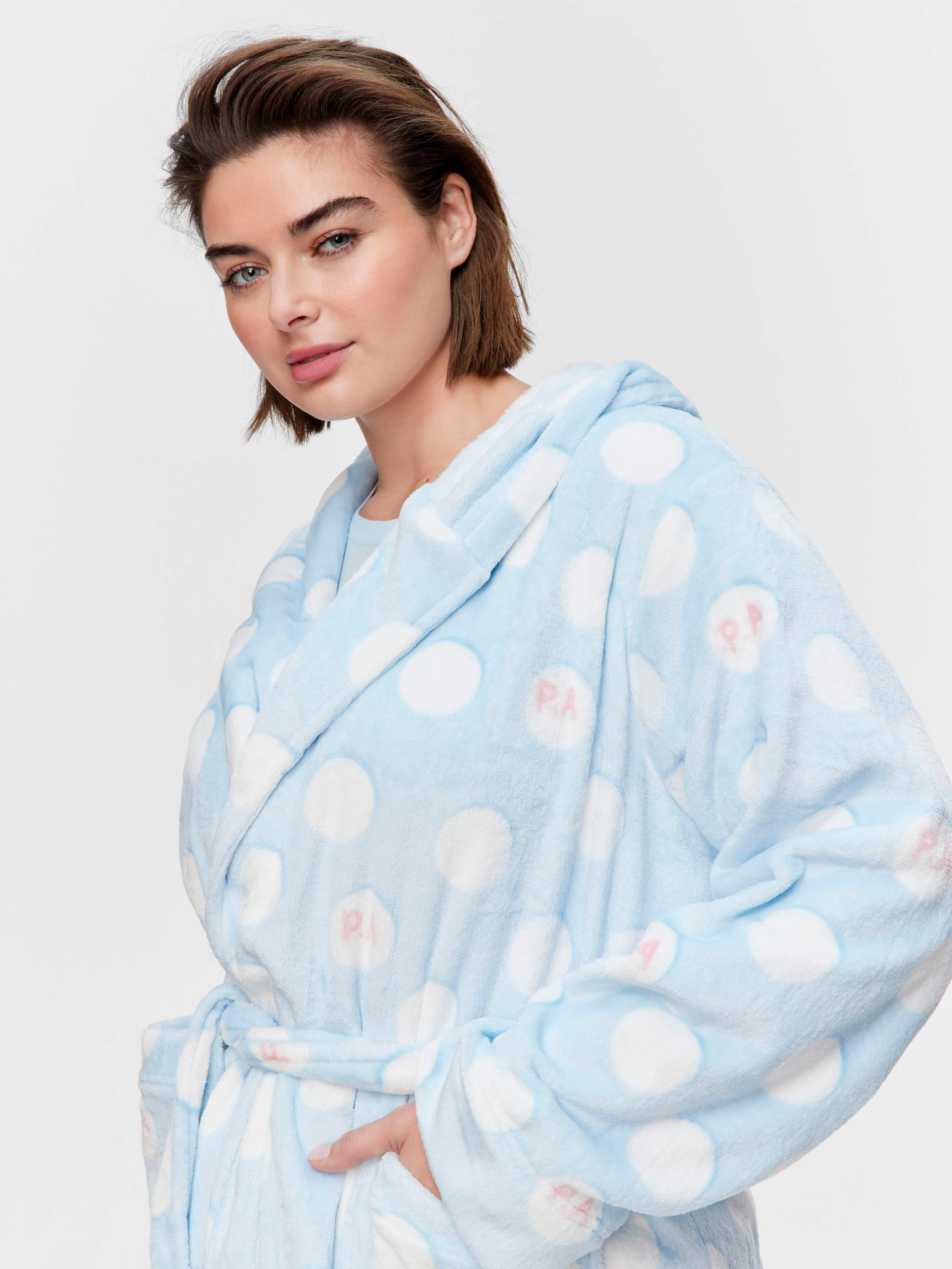 P.A. Plus Blue Spot Hooded Gown