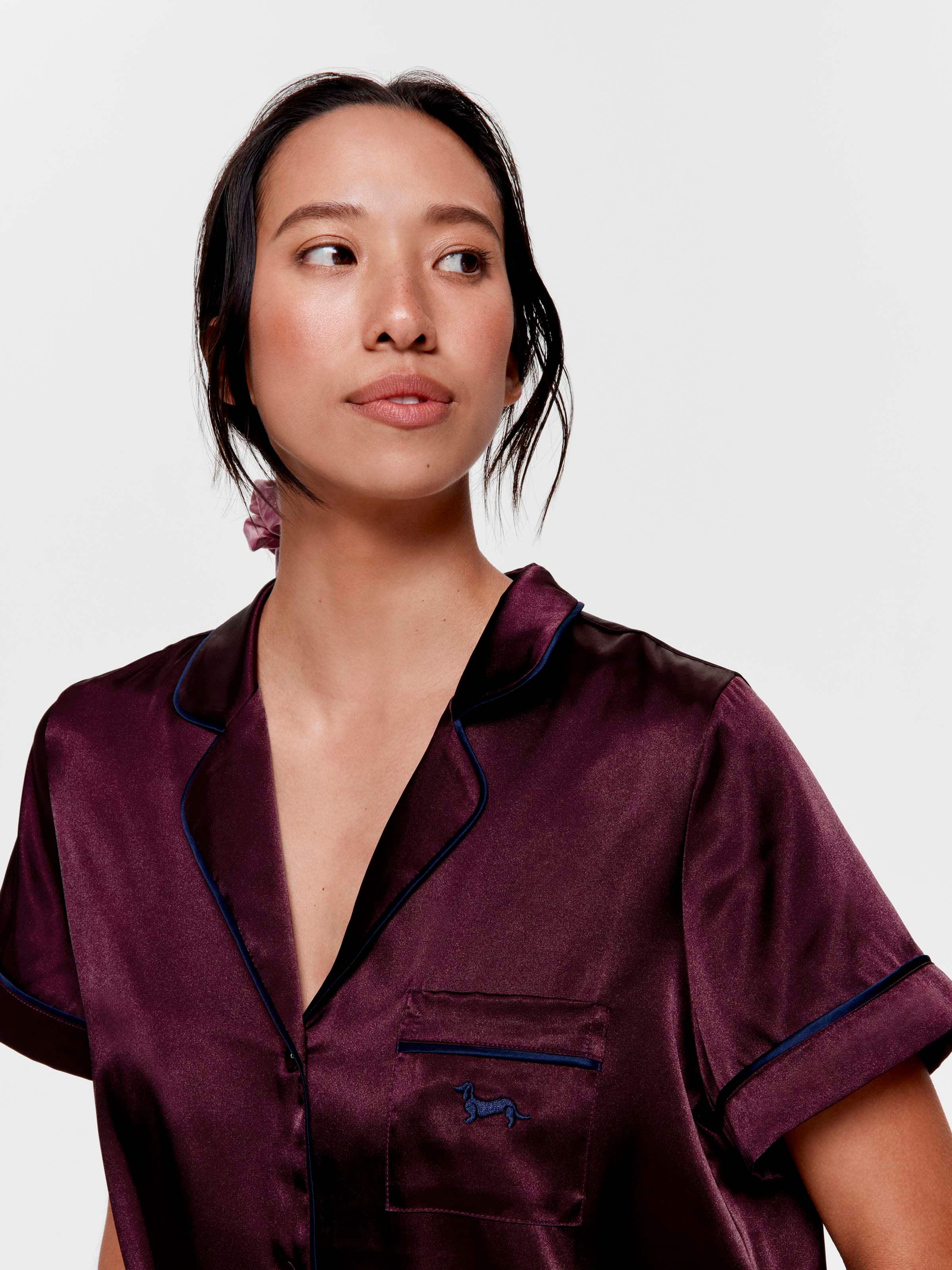 Berry Satin Nightshirt
