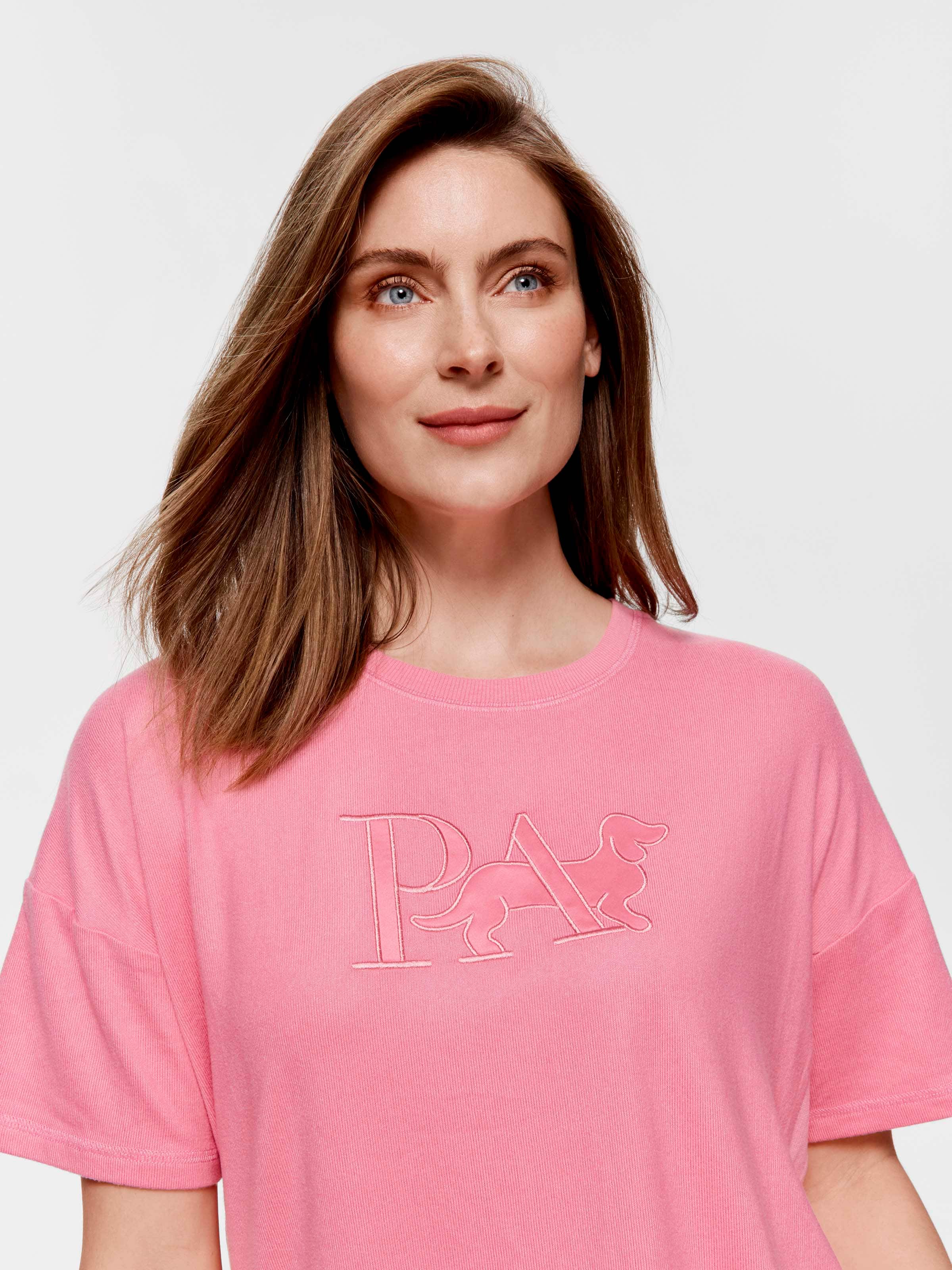 Pink Lemonade Logo Plush Oversized Tee