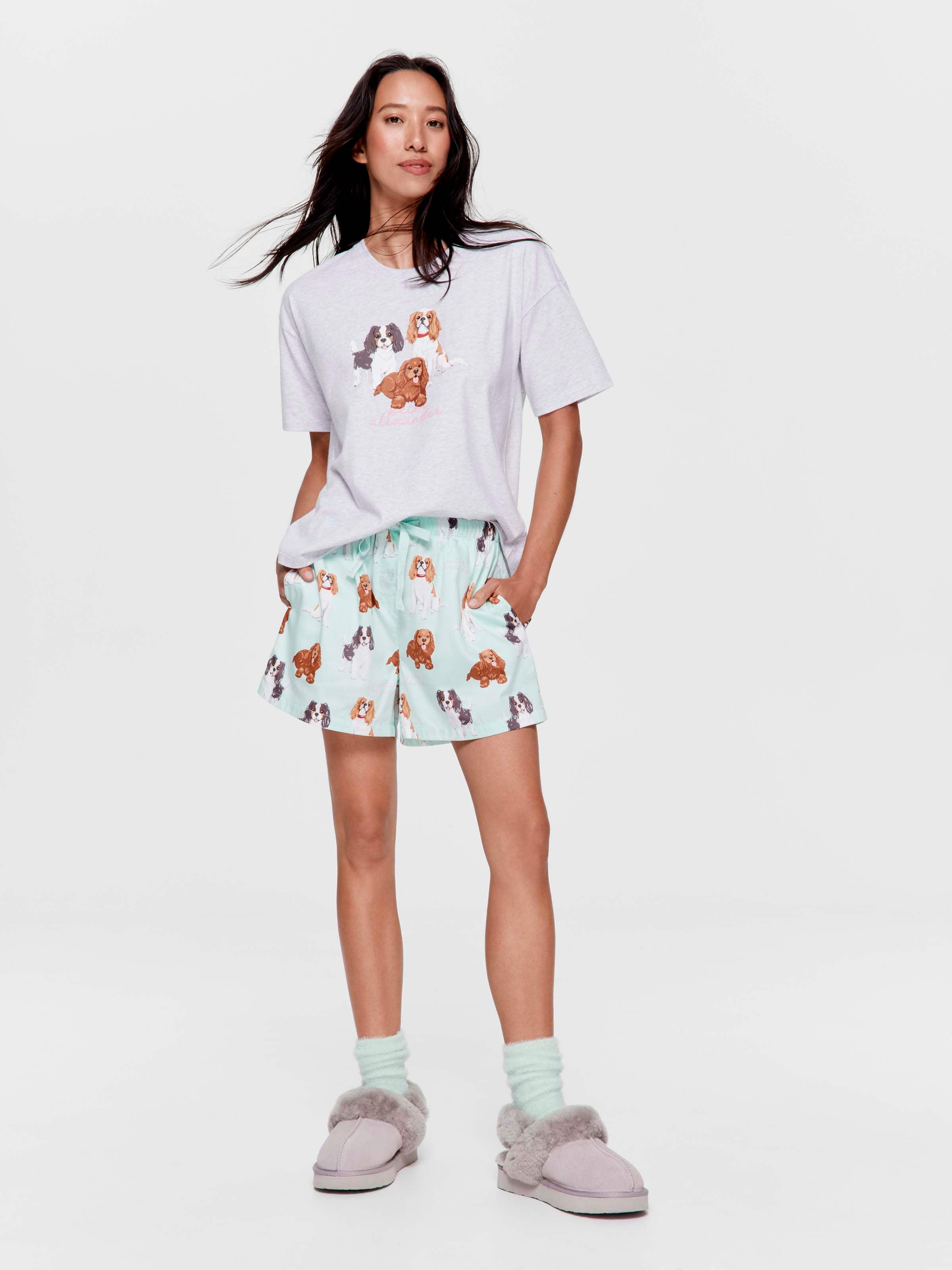 King Charles Cavalier 100% Cotton Mid Short