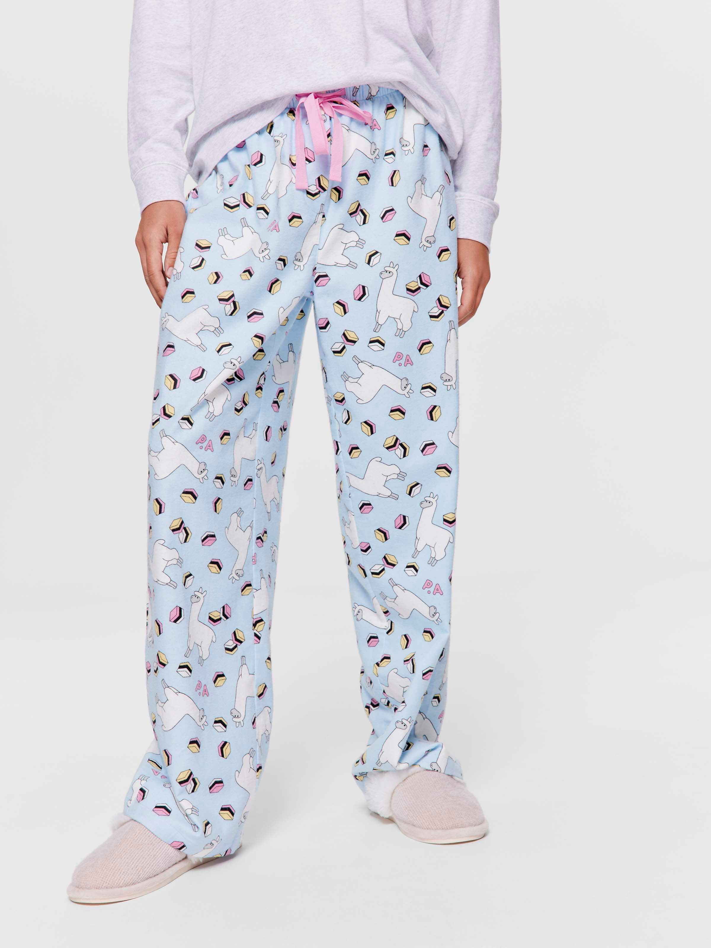 Liquorice Llama 100% Cotton Flannelette Classic Pj Pant