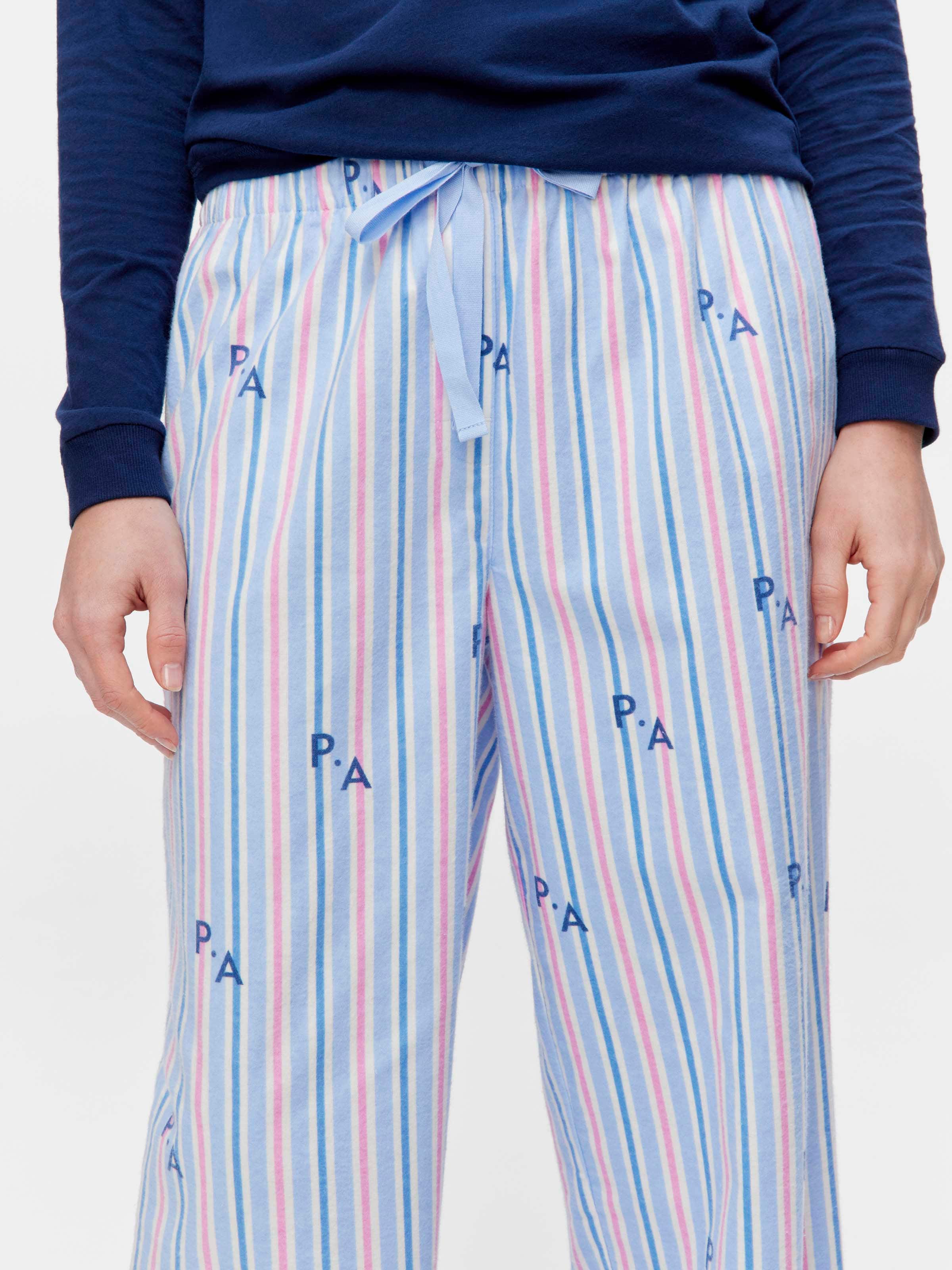 P.A. Stripe 100% Cotton Flannelette Classic Pj Pant