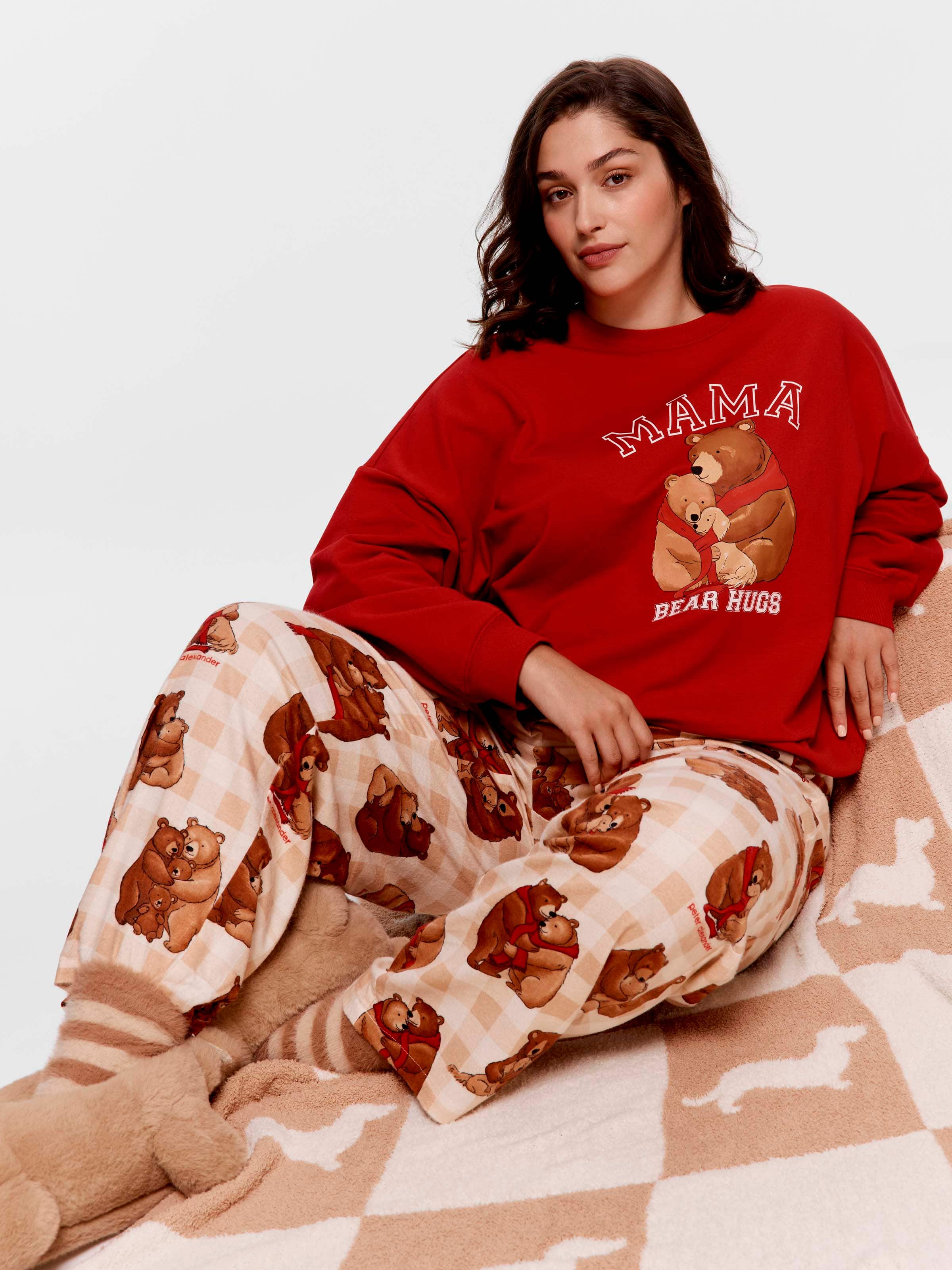 P.A. Plus Mama Bear Bamboo Flannelette Classic Pj Pant