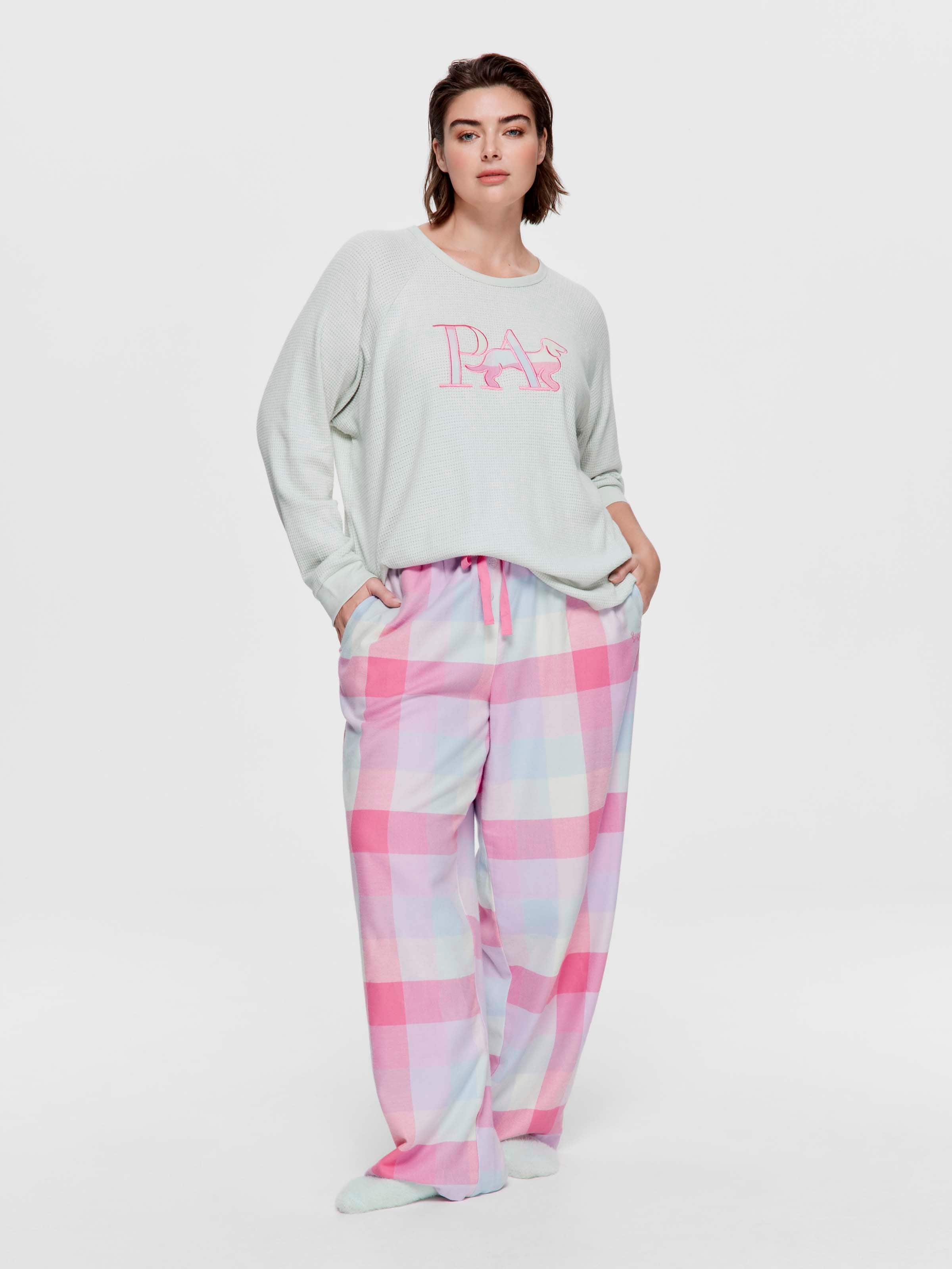 P.A. Plus Buffalo Check 100% Cotton Flannelette Classic Pj Pant