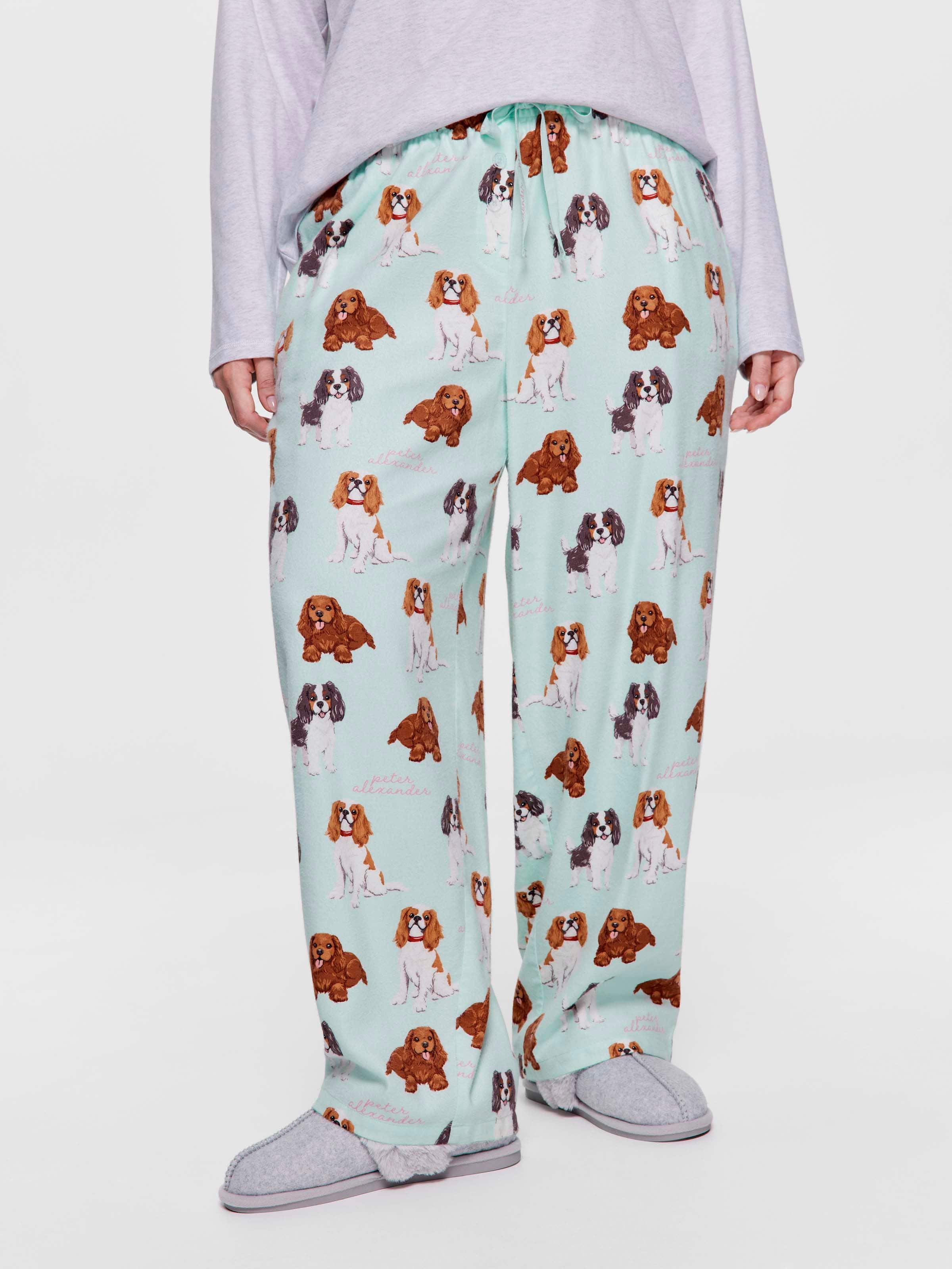P.A. Plus King Charles Cavalier Bamboo Flannelette Classic Pj Pant