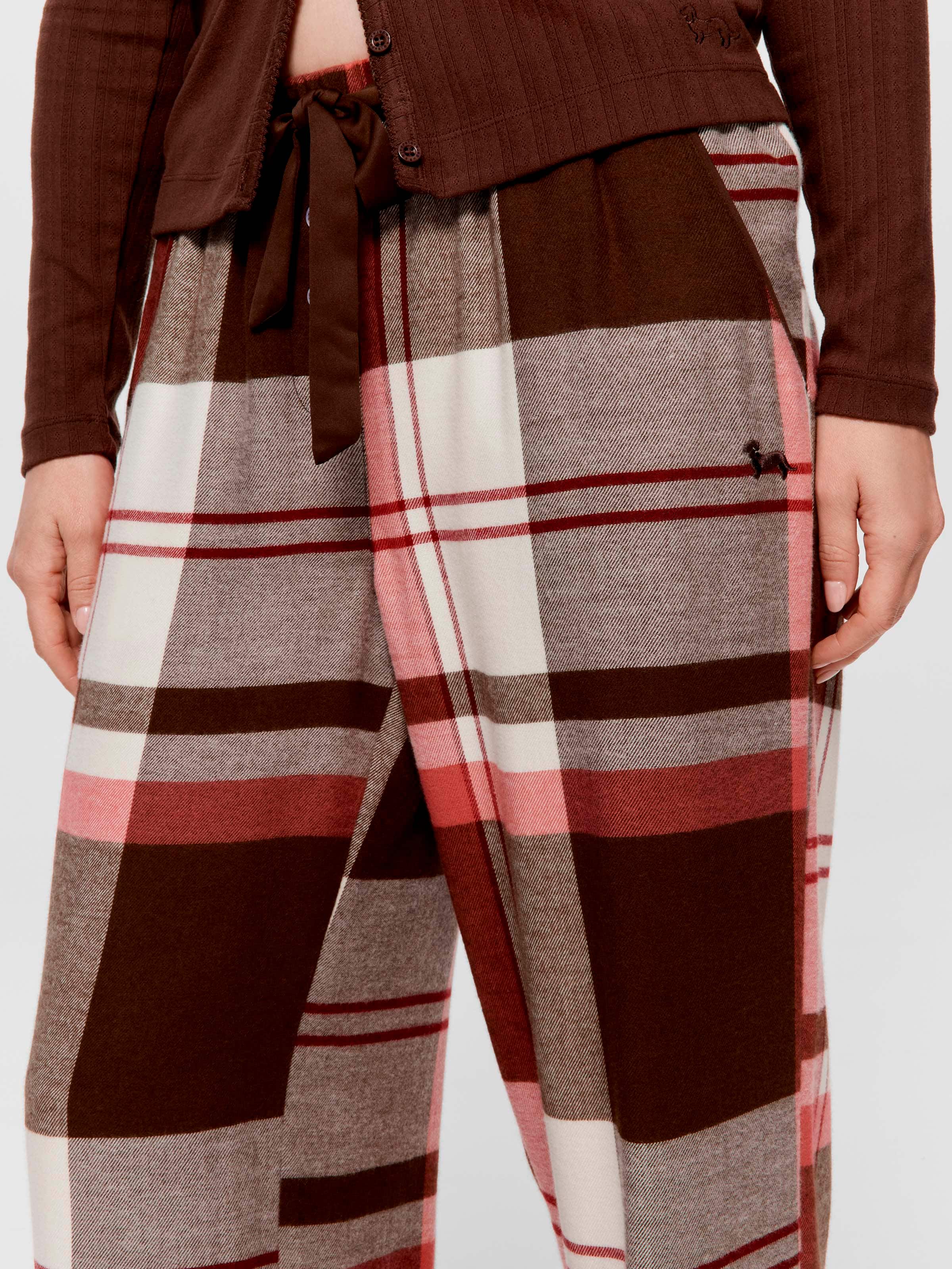 Cherry Chocolate Bamboo Flannelette Classic Pj Pant