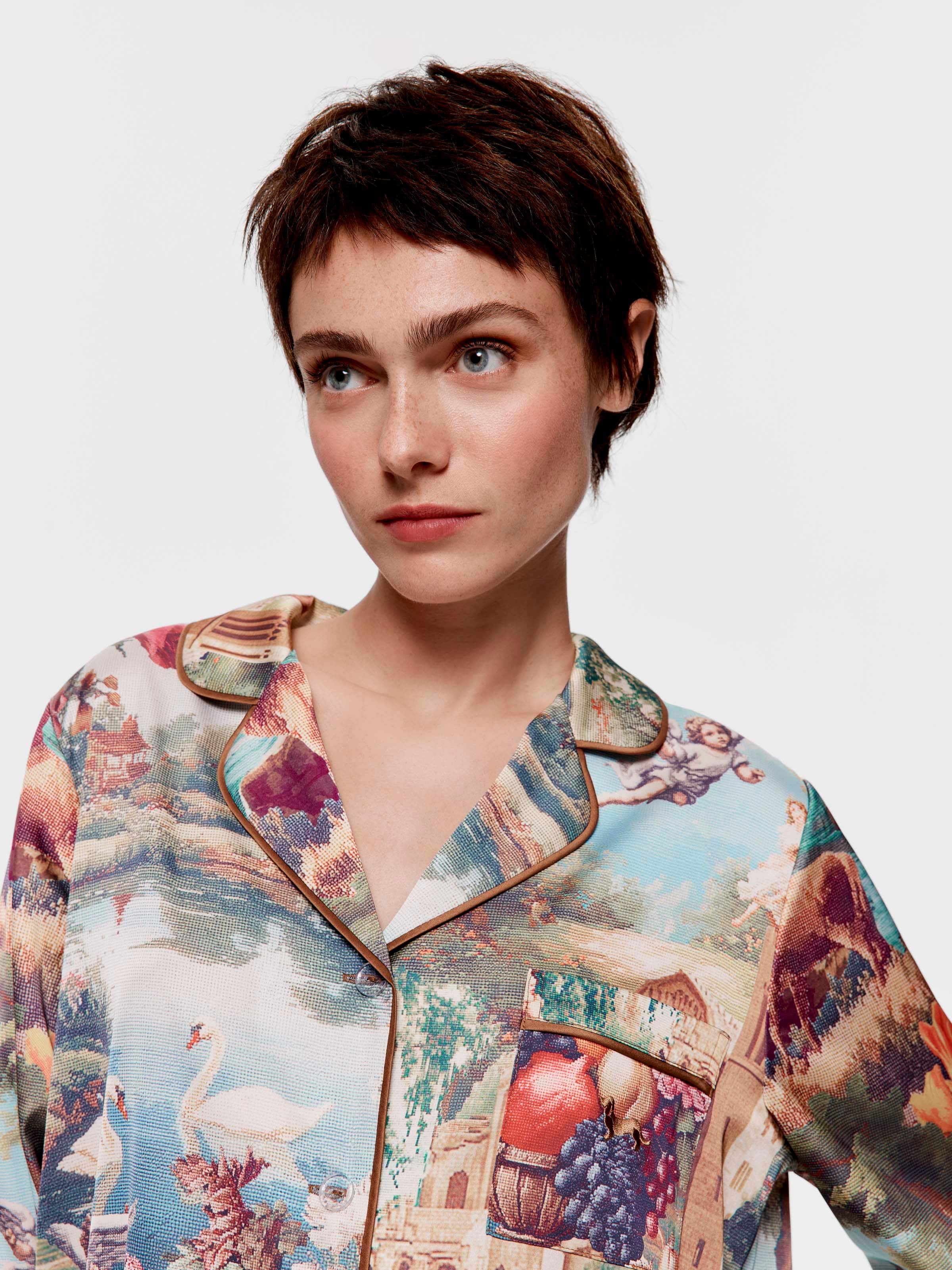 Tapestry Chic Satin Long Pj Set