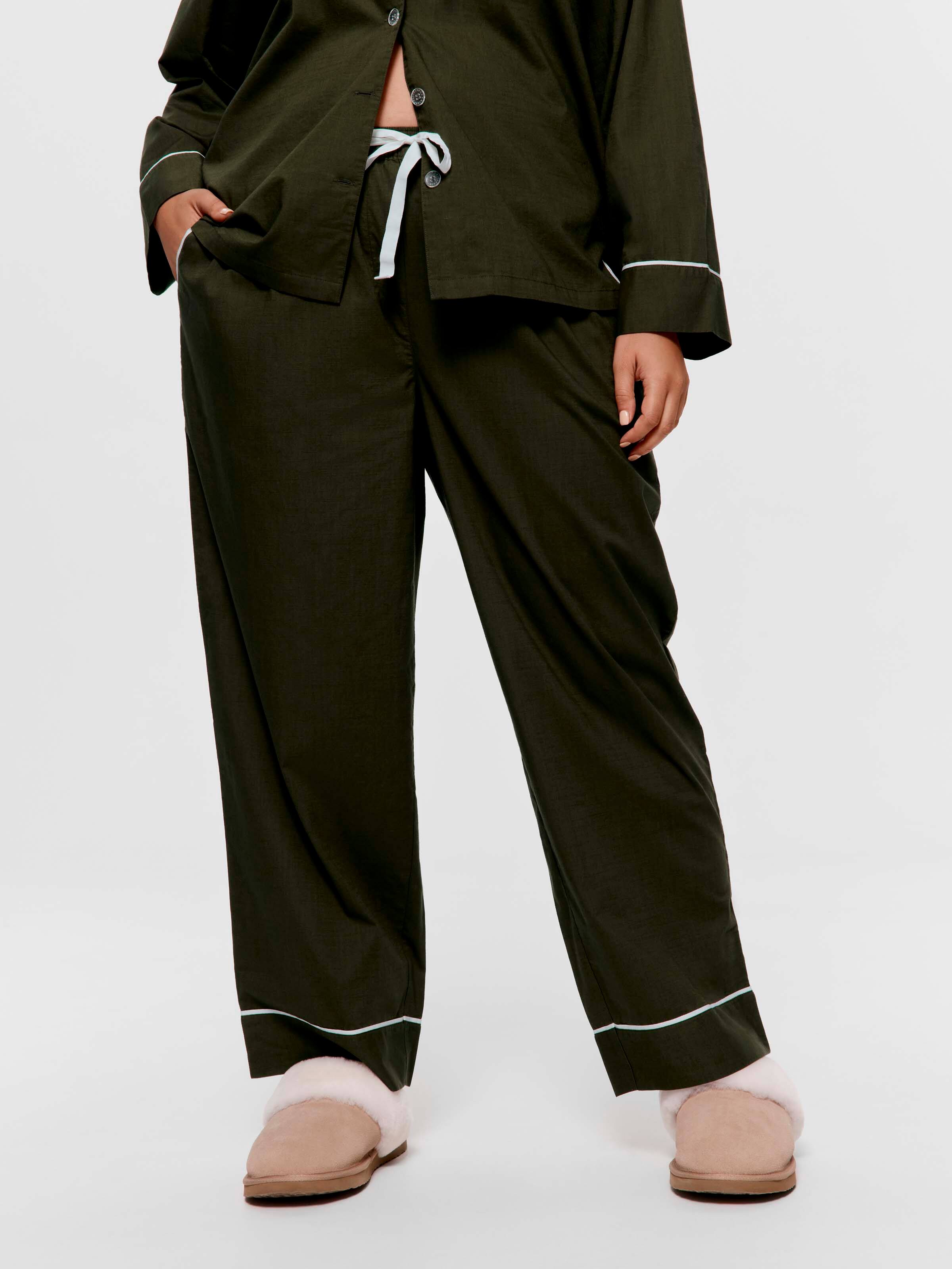 P.A. Plus Olive 100% Cotton Classic Pj Pant