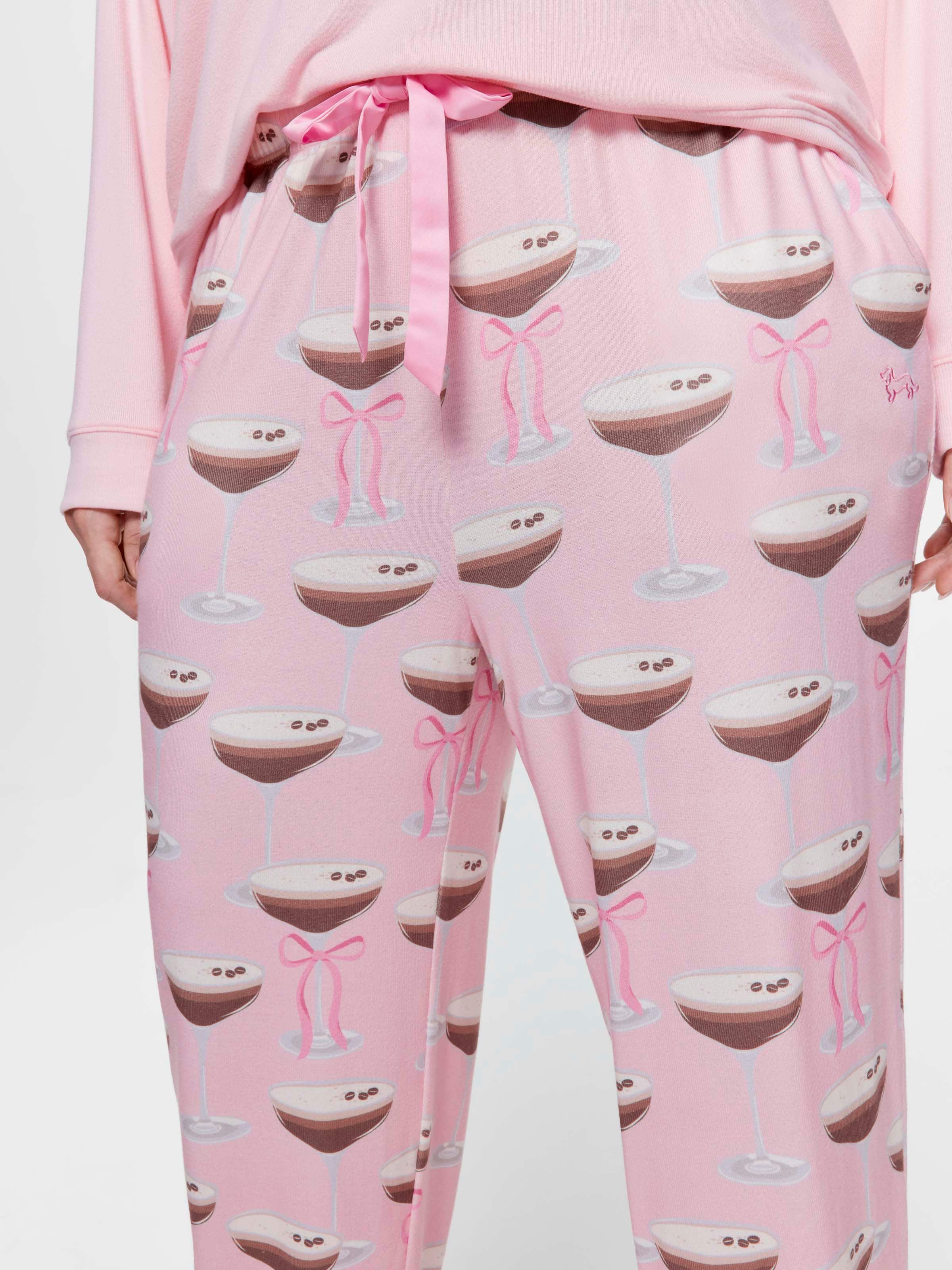 P.A. Plus Espresso Martini Plush Straight Leg Pj Pant