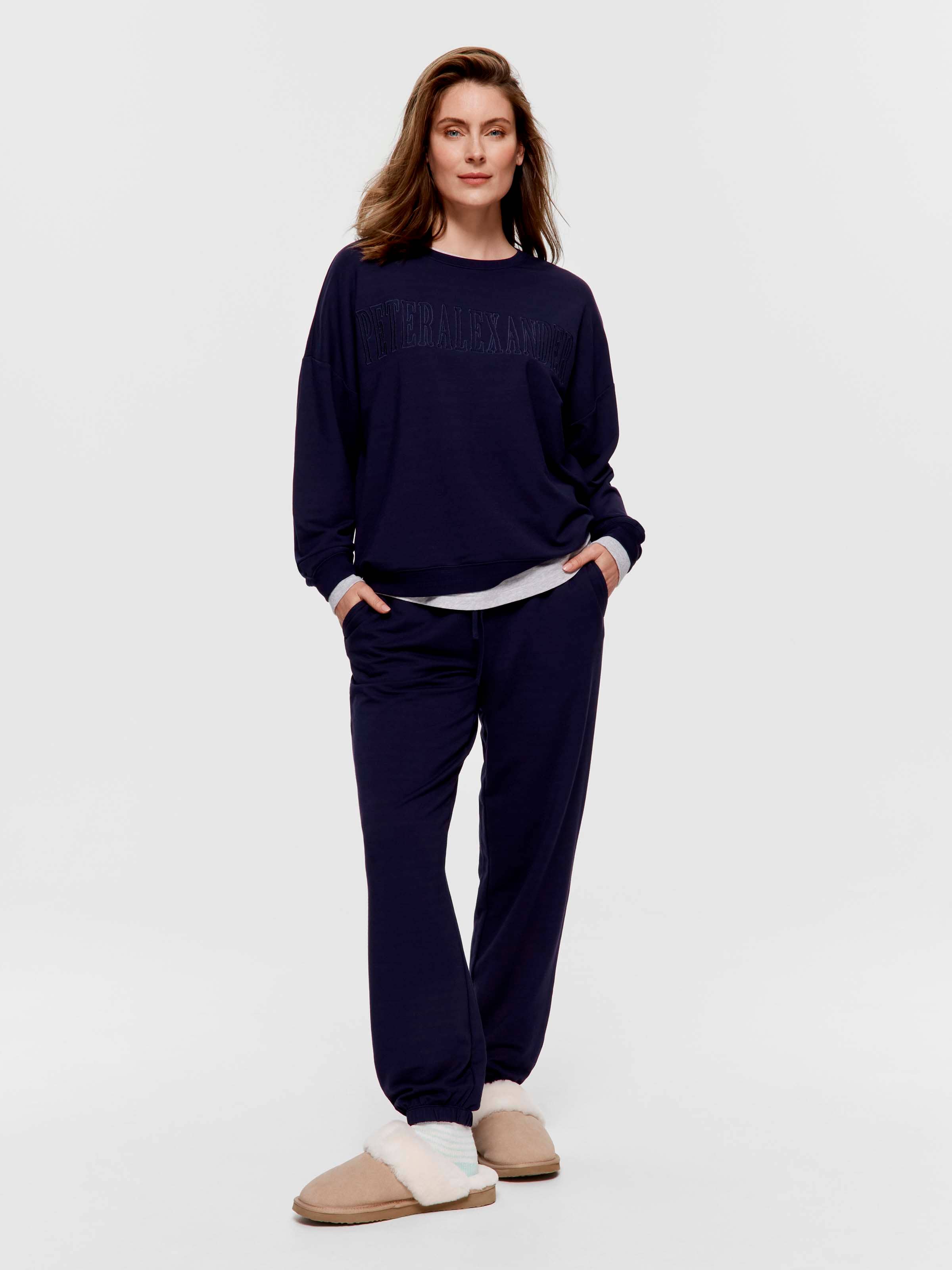 Navy Heritage Cuff Track Pant