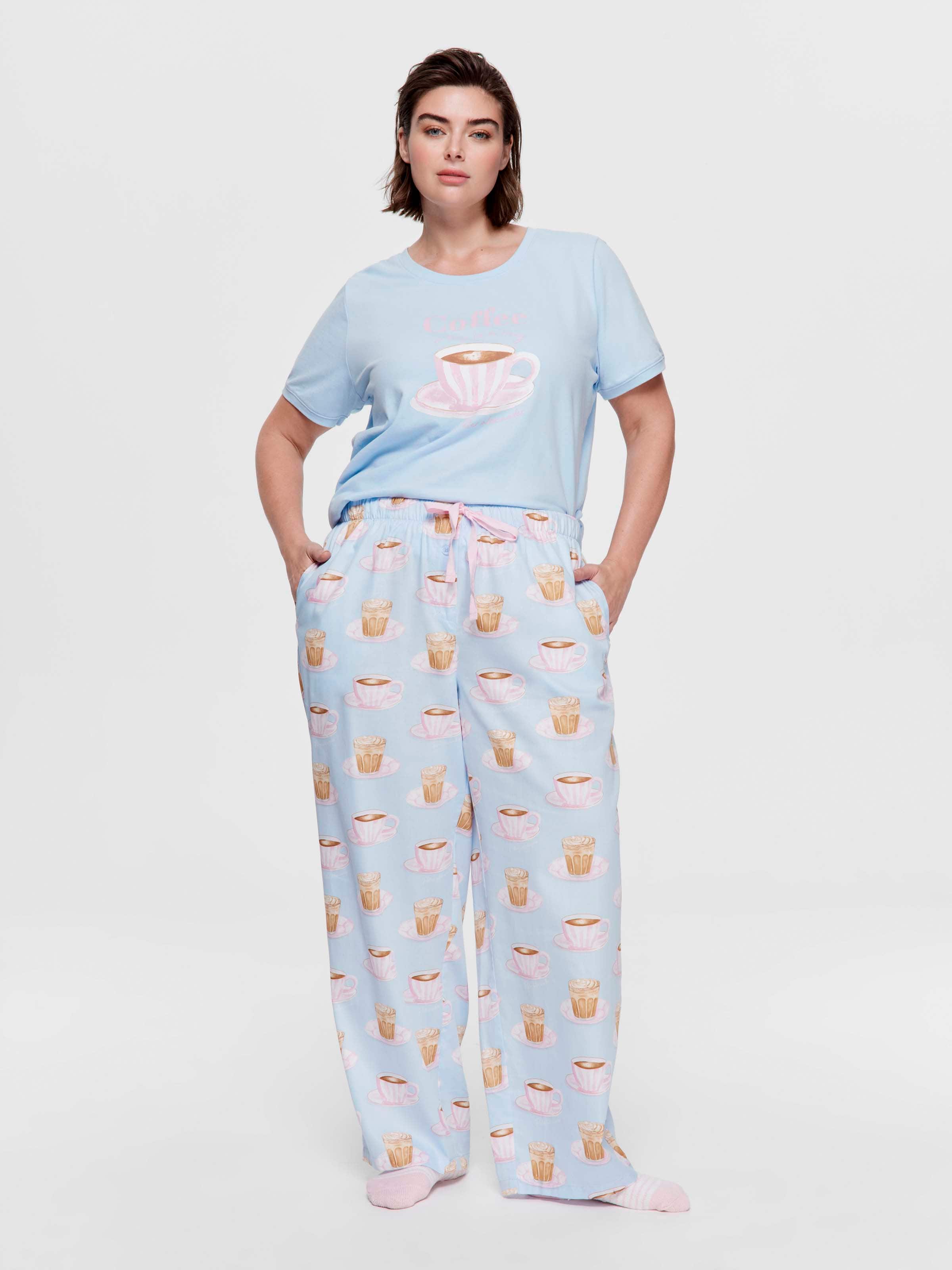 P.A. Plus Coffee 100% Cotton Classic Pj Pant