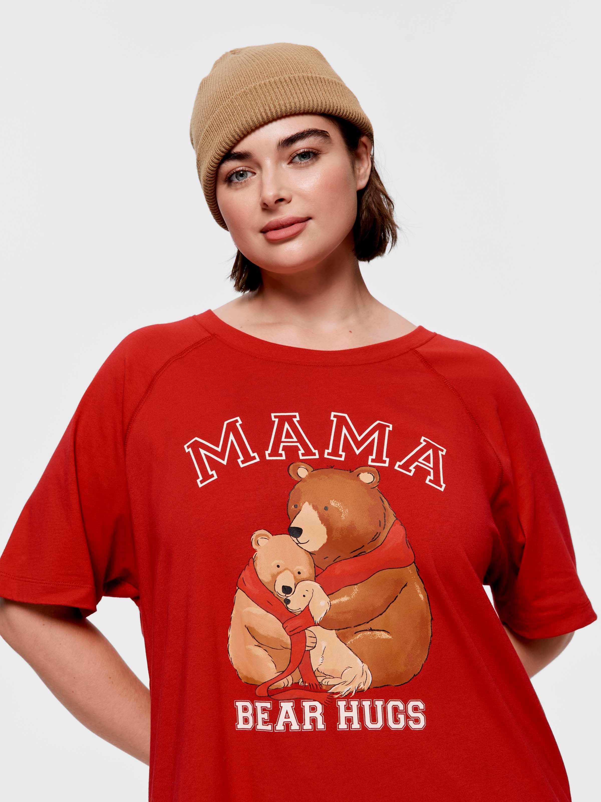 P.A. Plus Mama Bear 100% Cotton Sleep Tee