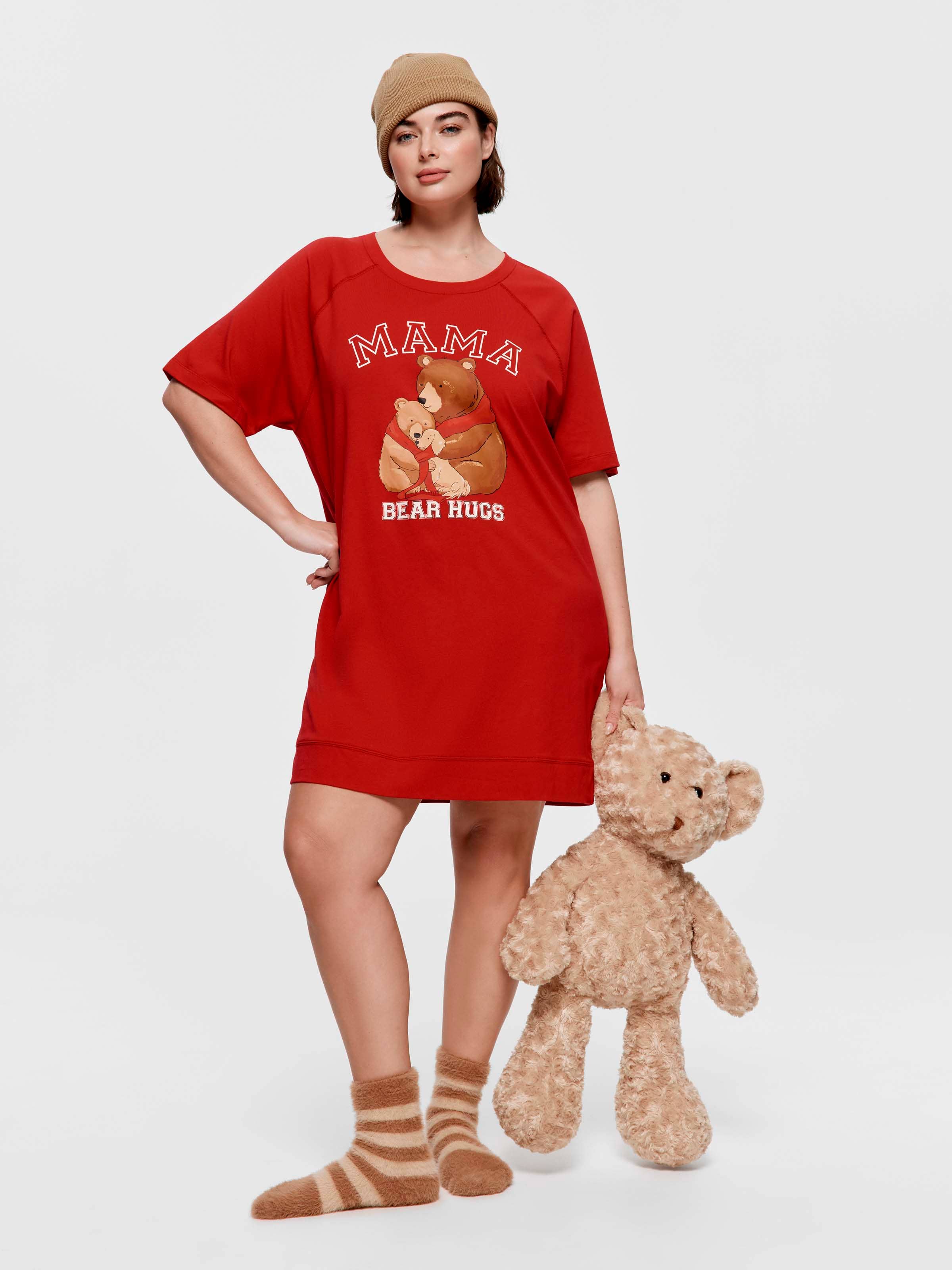 P.A. Plus Mama Bear 100% Cotton Sleep Tee