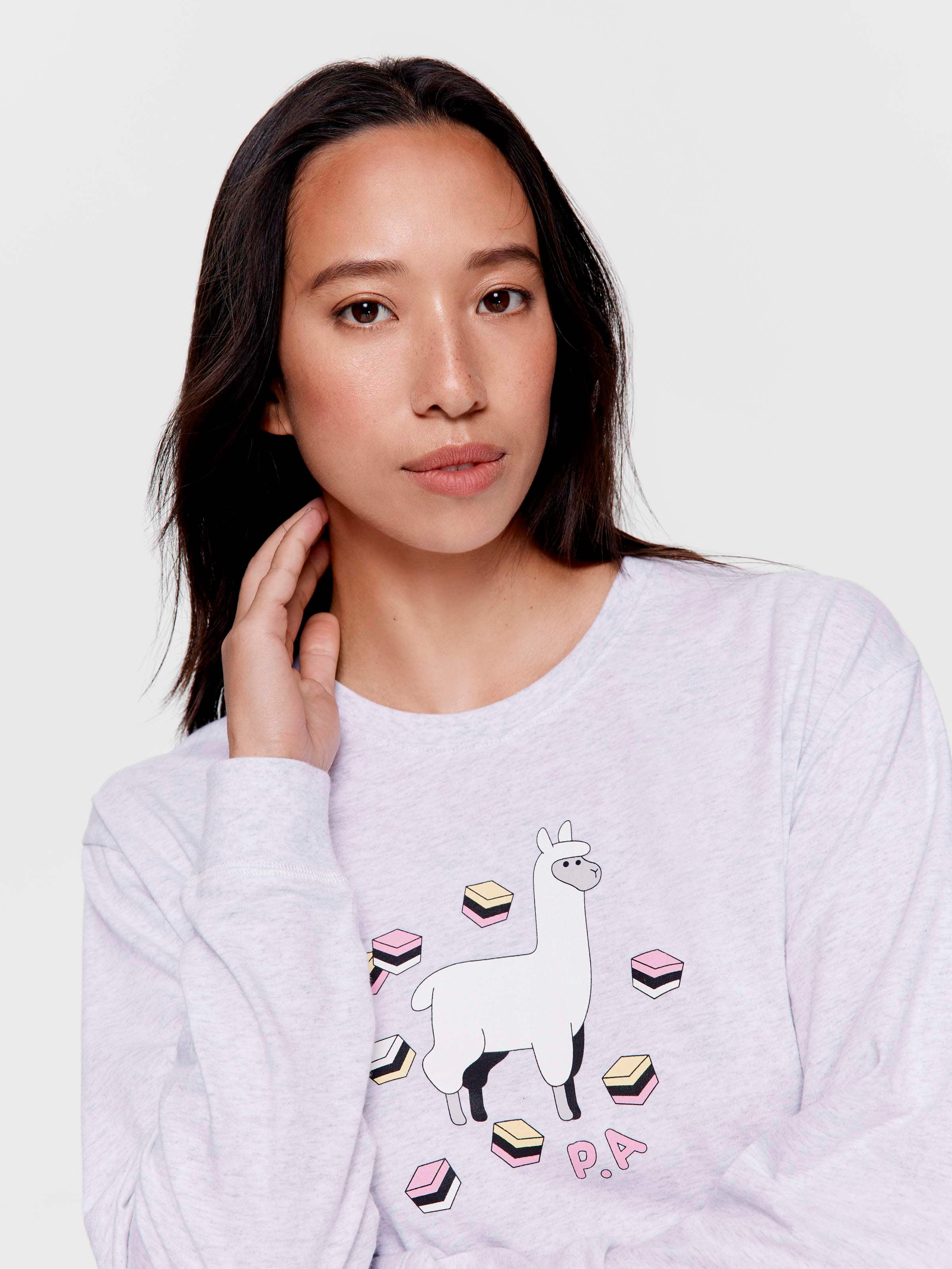 Liquorice Llama 100% Cotton Sweater