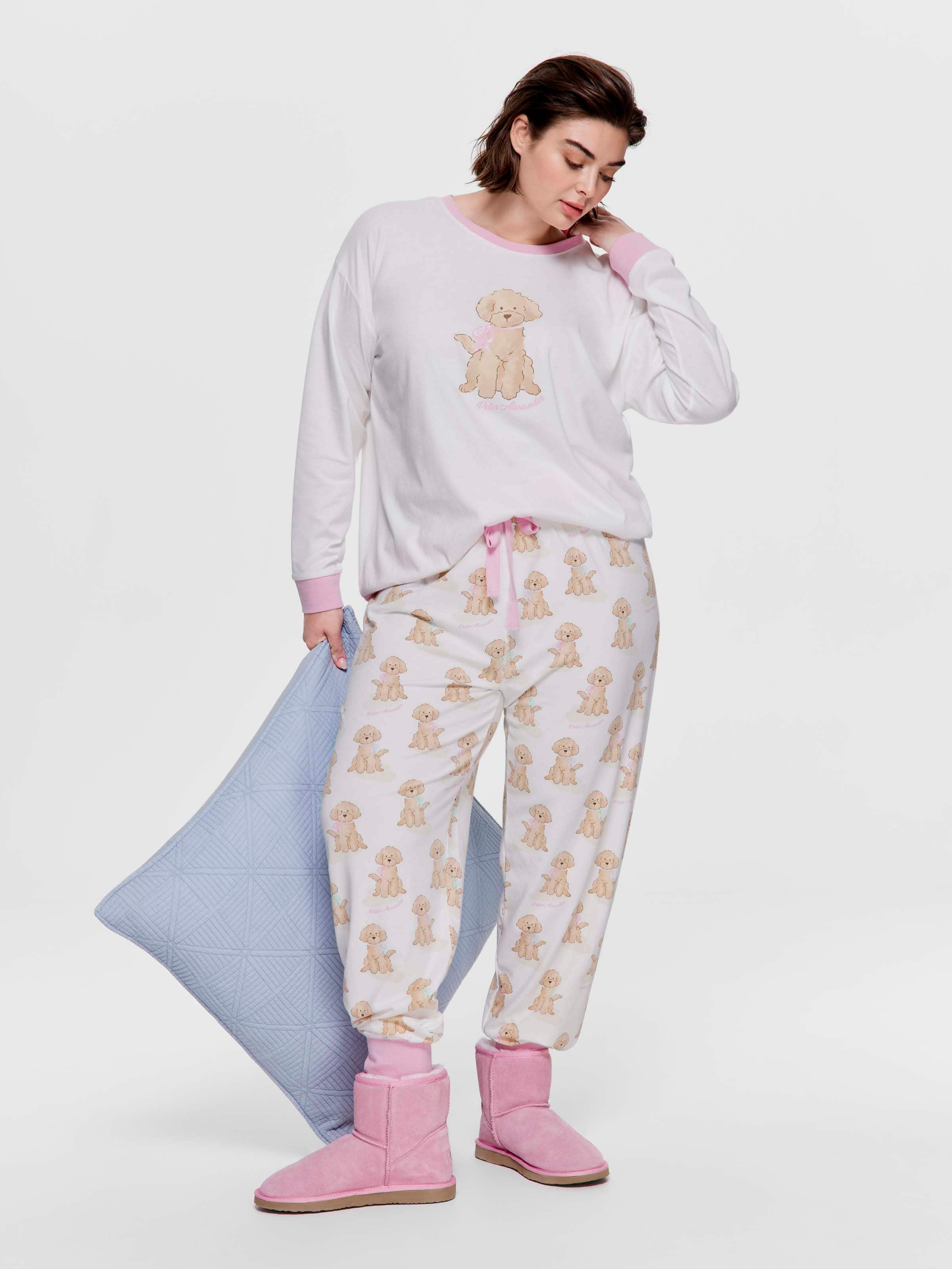 P.A. Plus Cavoodle Bow Easy Pj Pant